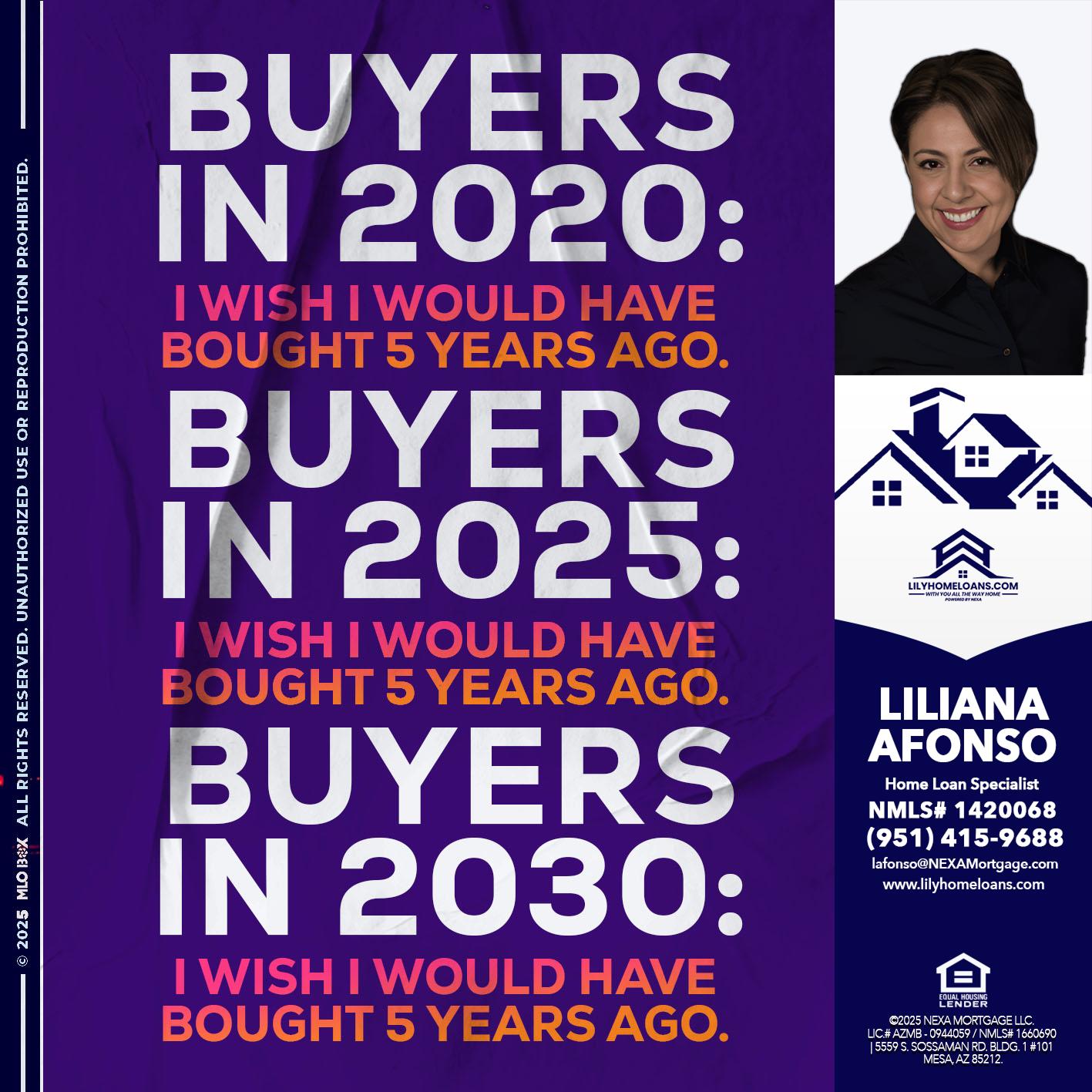 BUYERS IN 2020 - Liliana Afonso -Home Loan Specialist