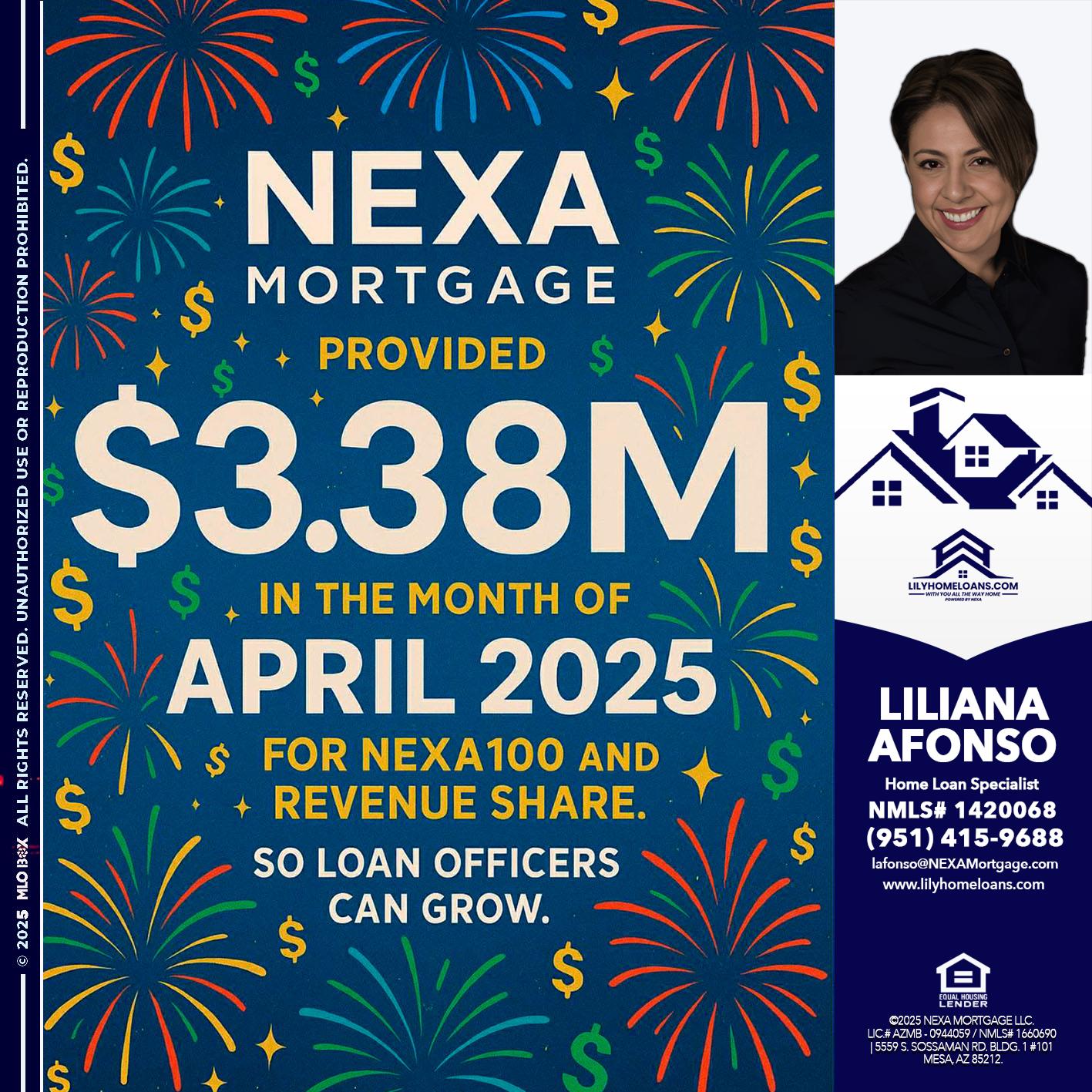 $3.38M - Liliana Afonso -Home Loan Specialist
