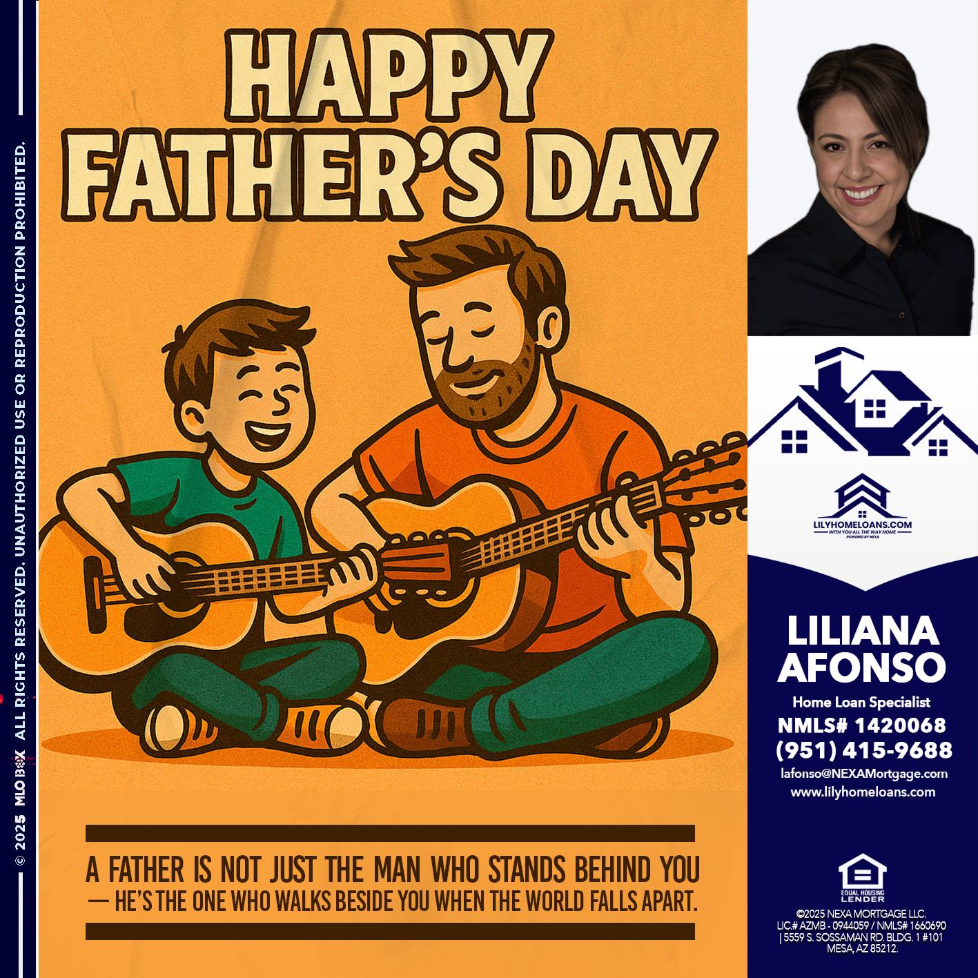 HAPPY FATHERS DAY - Liliana Afonso -Home Loan Specialist