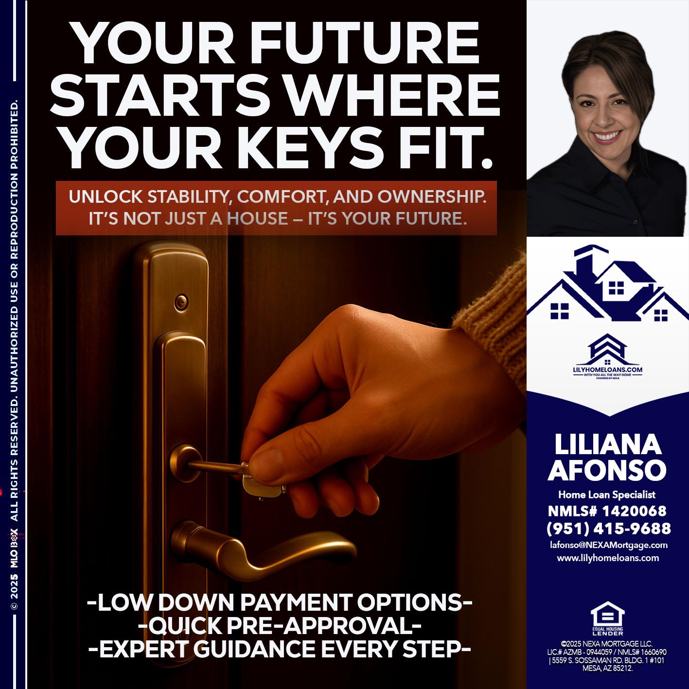 YOUR FUTURE - Liliana Afonso -Home Loan Specialist