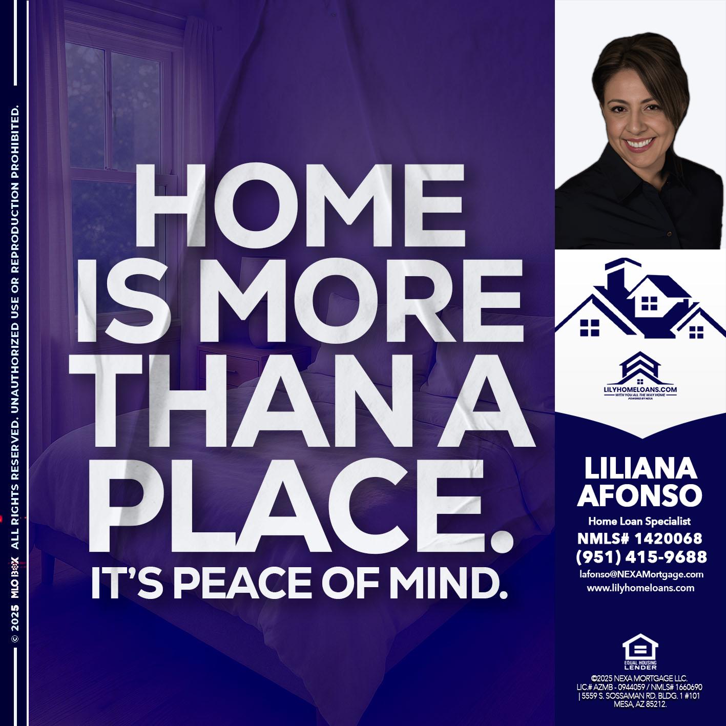 HOME IS MORE - Liliana Afonso -Home Loan Specialist