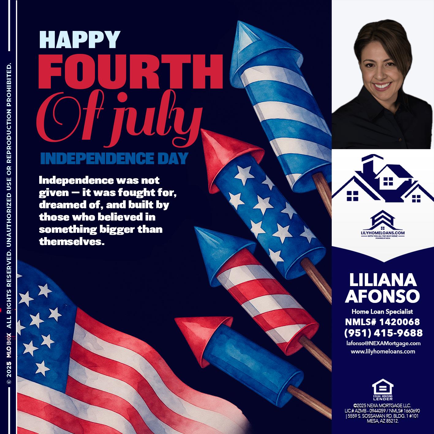 happy fourth - Liliana Afonso -Home Loan Specialist