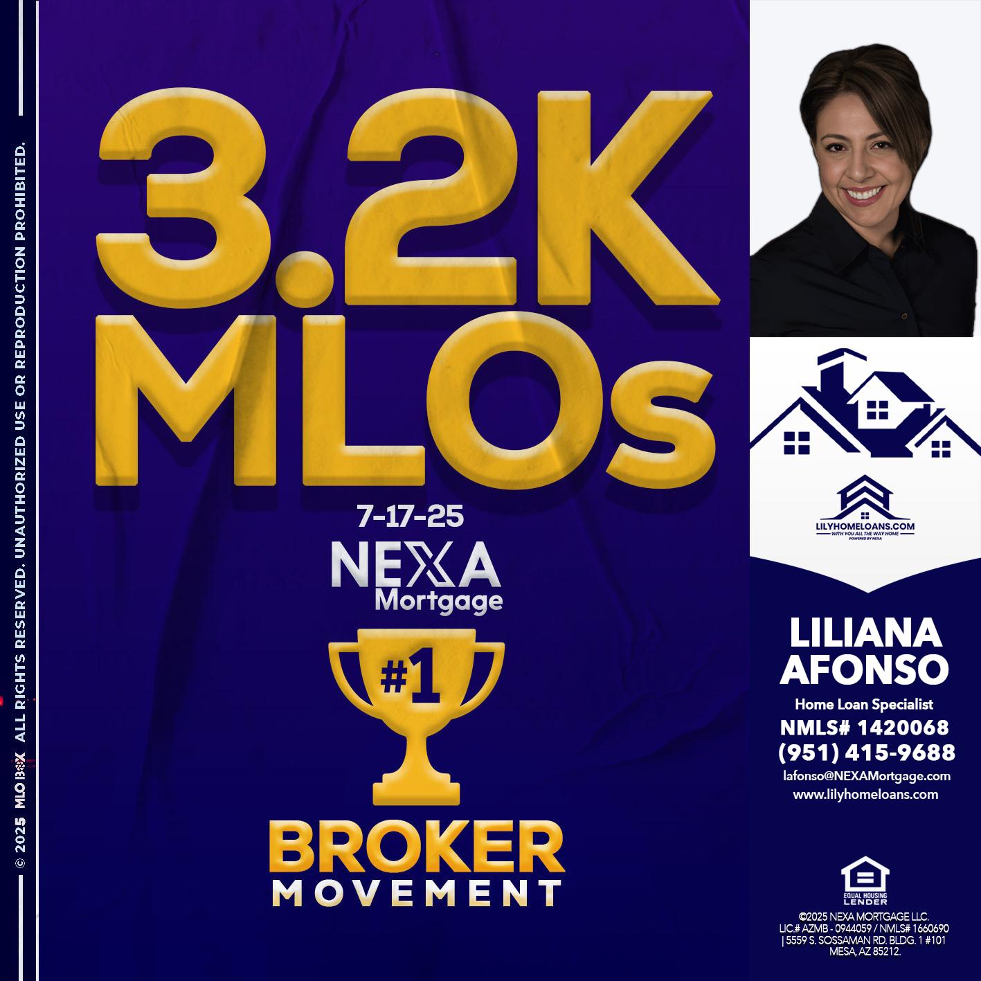 3.2K MLOs - Liliana Afonso -Home Loan Specialist
