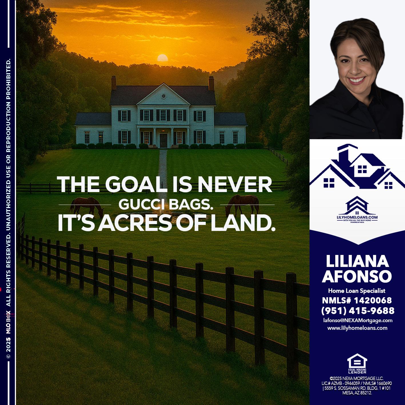 THE GOAL IS NEVER - Liliana Afonso -Home Loan Specialist