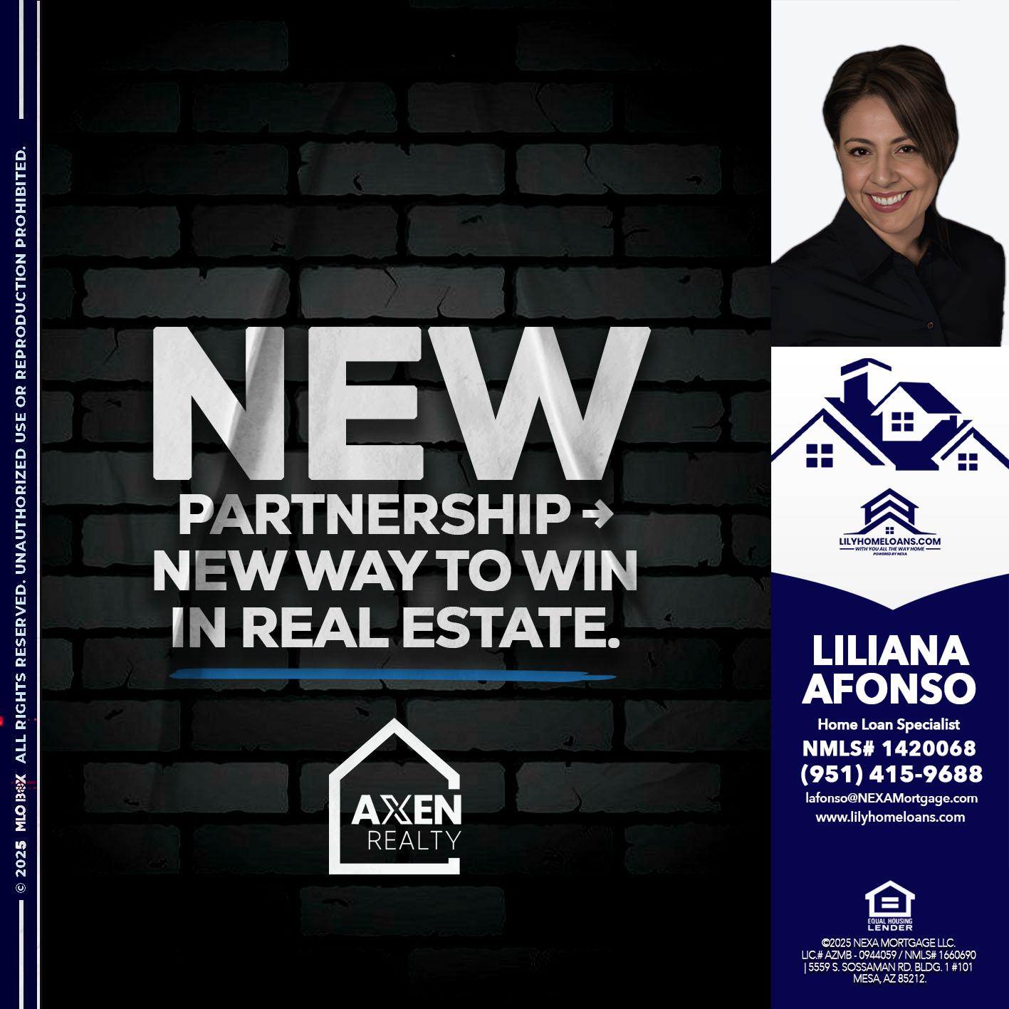 new partnership - Liliana Afonso -Home Loan Specialist