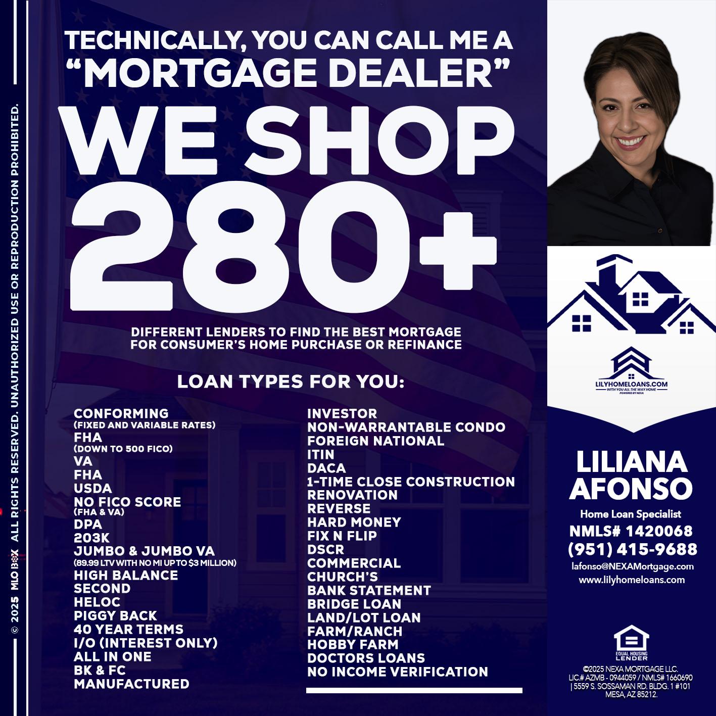 WE SHOP 280 + - Liliana Afonso -Home Loan Specialist