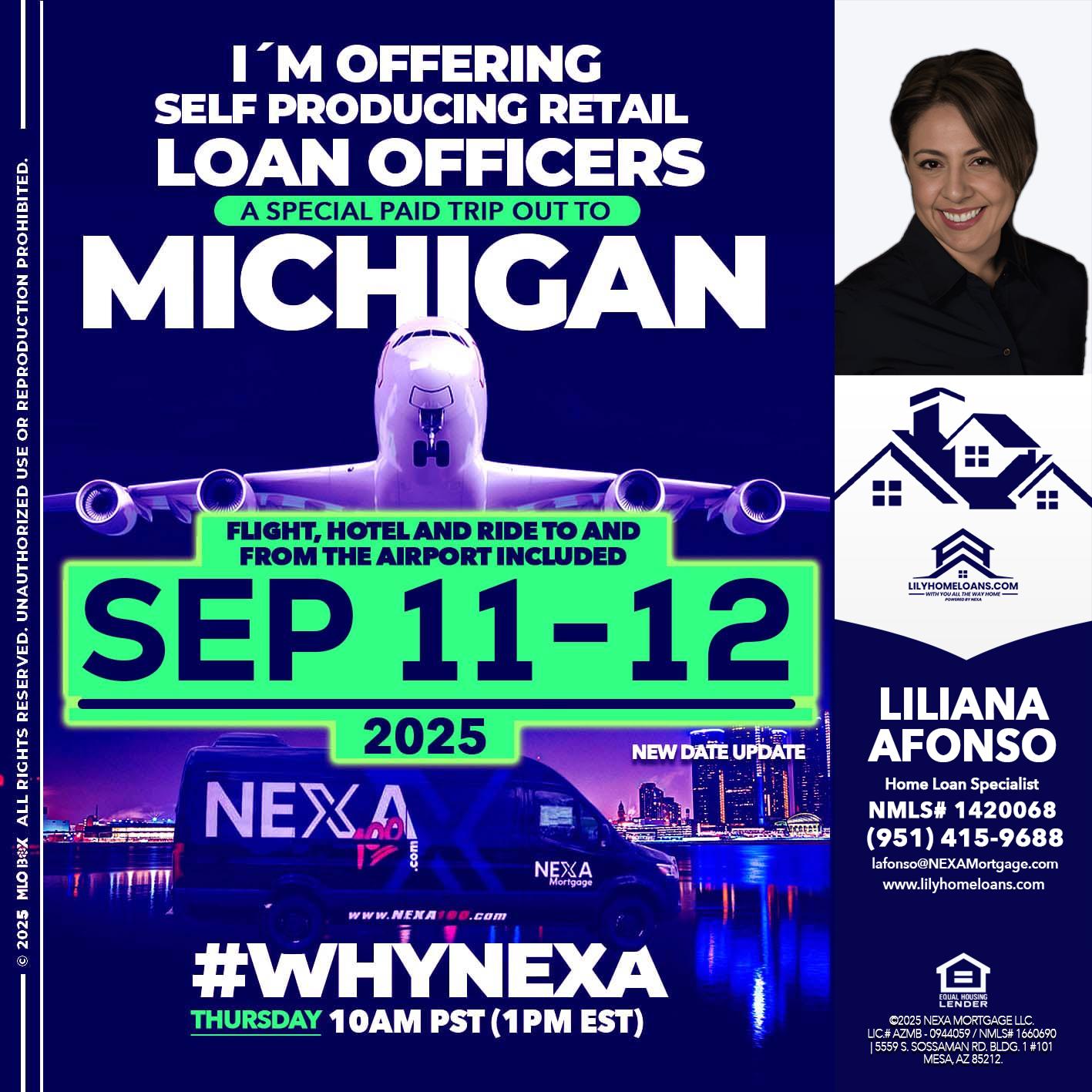 MICHIGAN TRIP - Liliana Afonso -Home Loan Specialist
