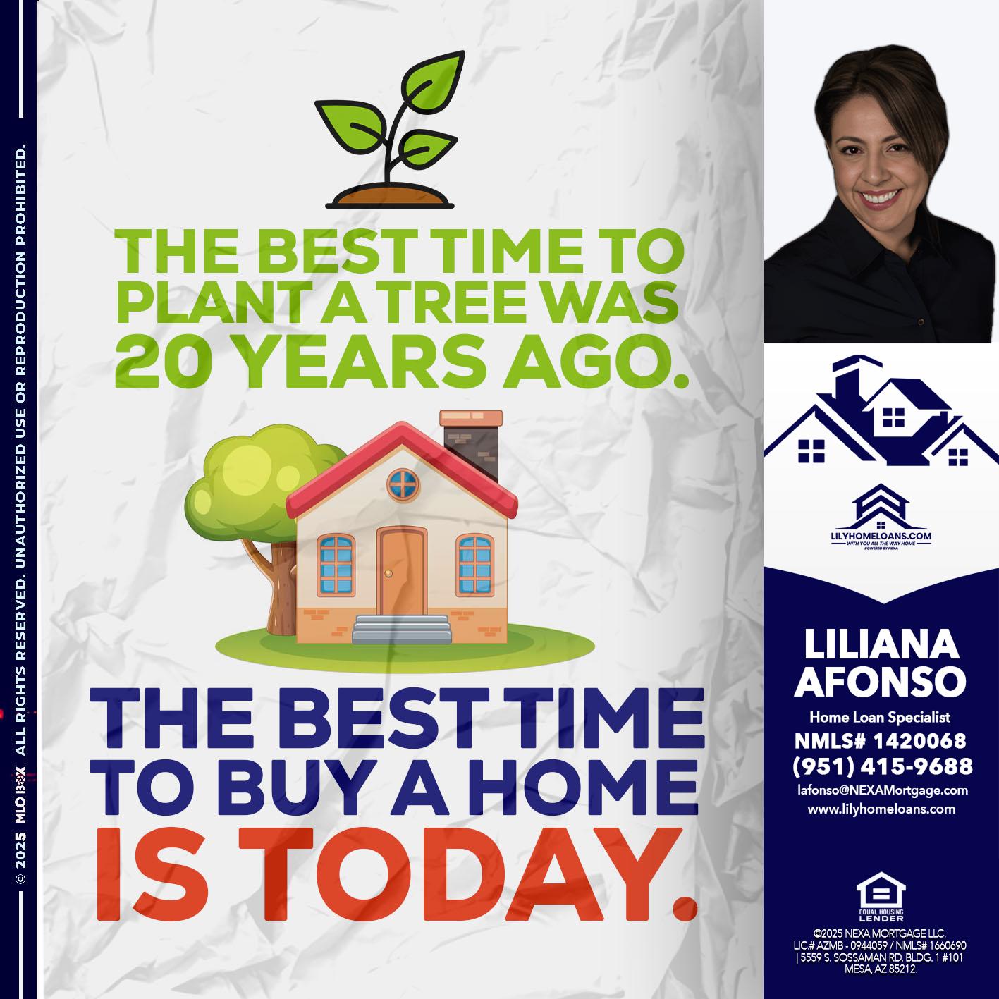 BEST TIME TO - Liliana Afonso -Home Loan Specialist