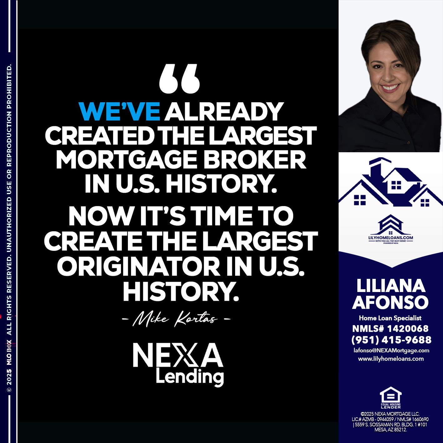 MIKE KORTAS - Liliana Afonso -Home Loan Specialist
