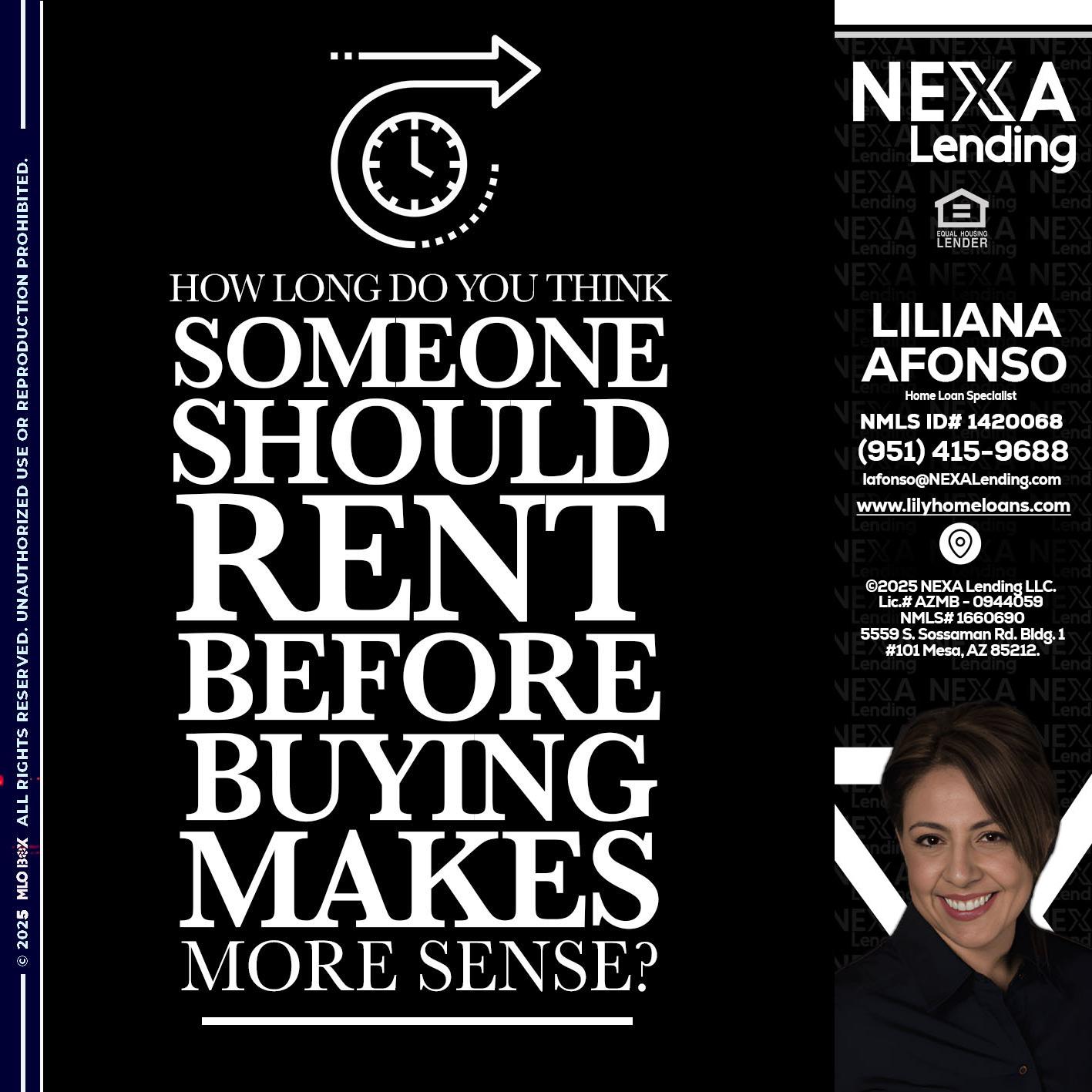 HOW LONG - Liliana Afonso -Home Loan Specialist