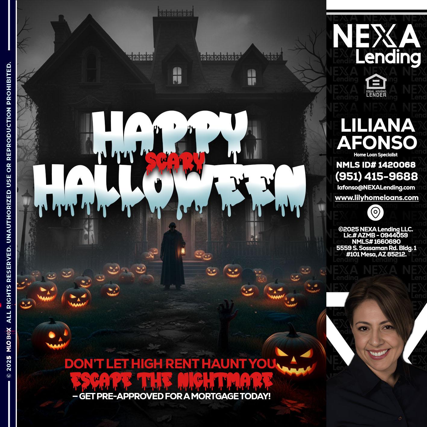 HAPPY HALLOWEEN - Liliana Afonso -Home Loan Specialist