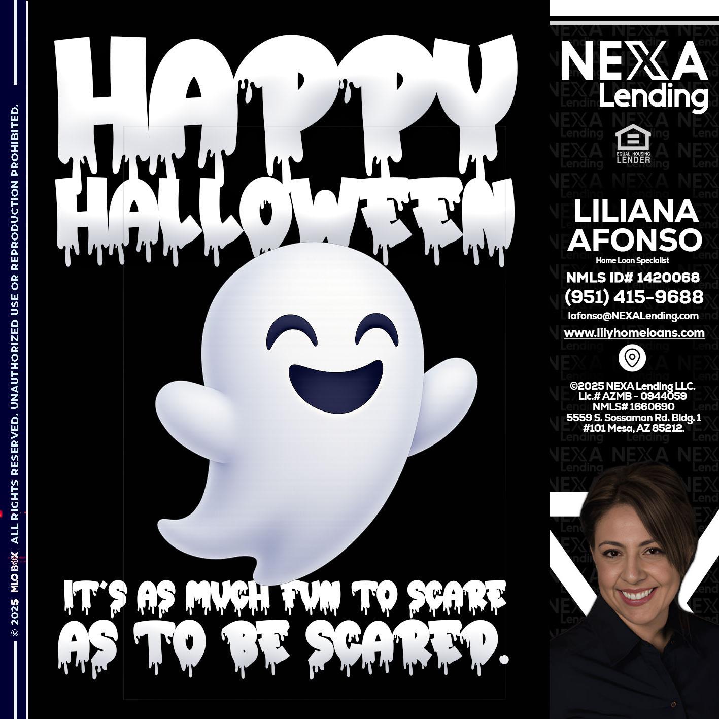 HAPPY HALLOWEEN - Liliana Afonso -Home Loan Specialist