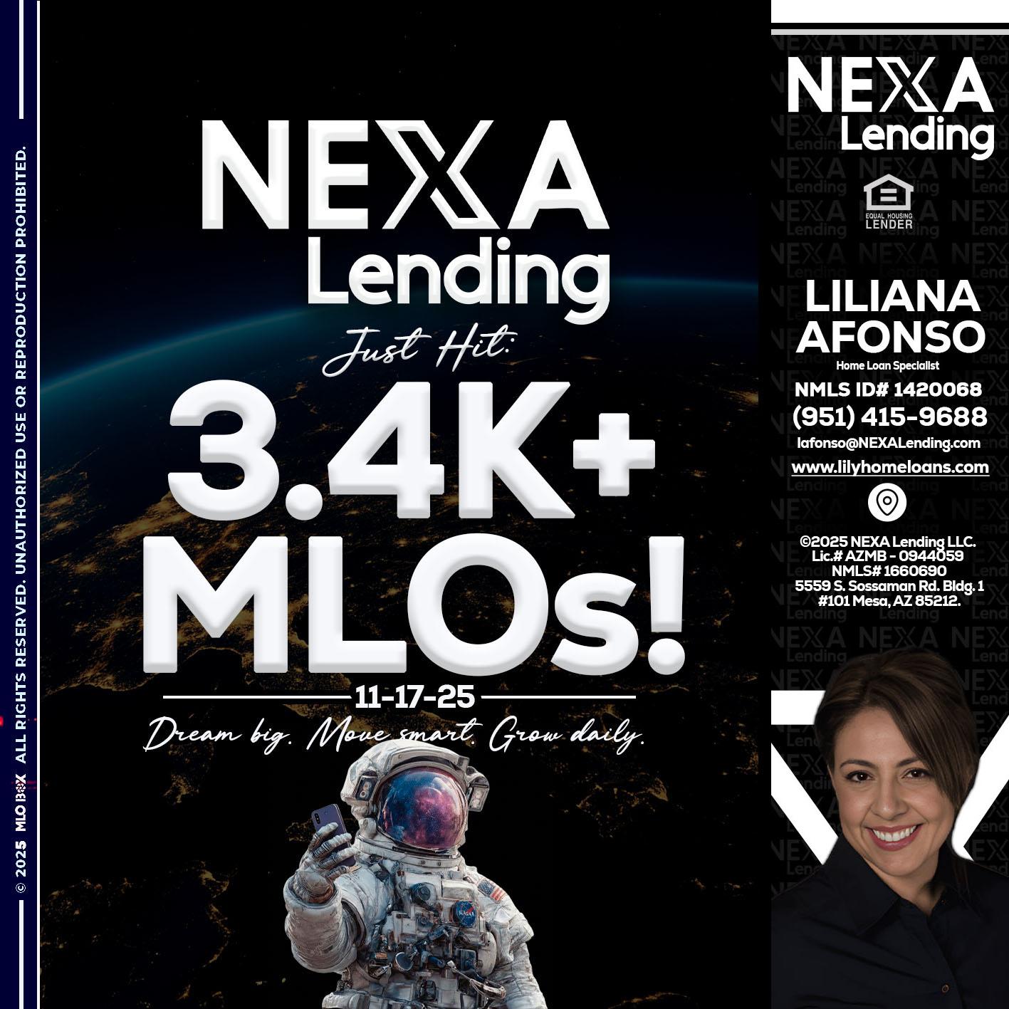 3.4K MLOs - Liliana Afonso -Home Loan Specialist