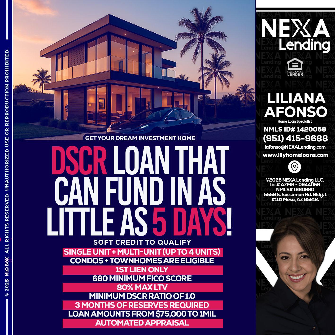 DSCR - Liliana Afonso -Home Loan Specialist