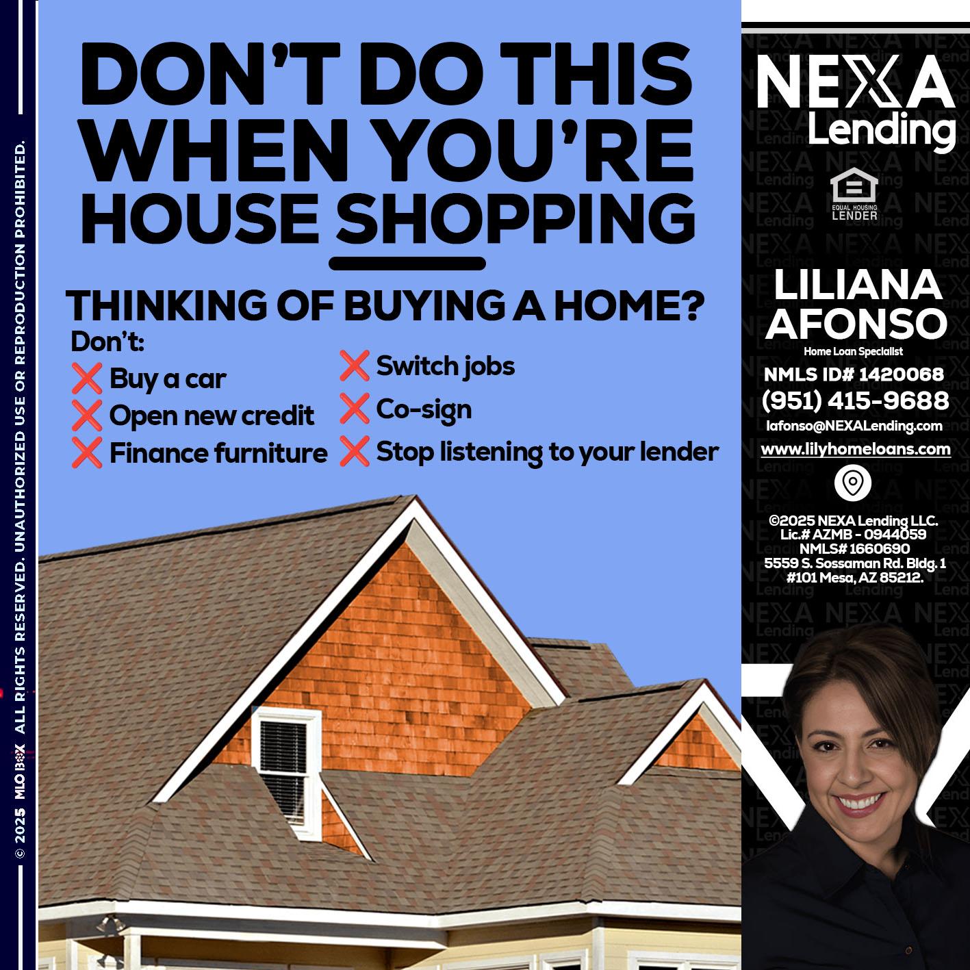 DONT DO THIS - Liliana Afonso -Home Loan Specialist