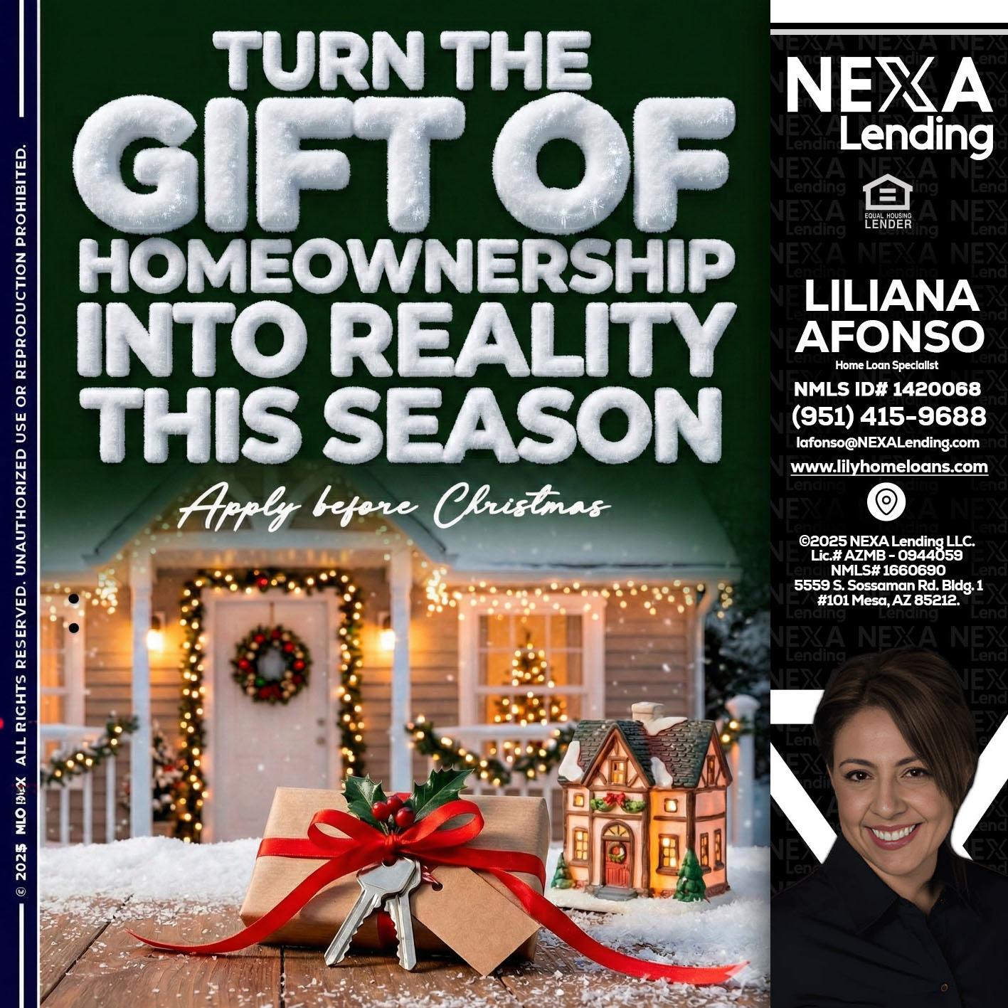 TURN GIFTS - Liliana Afonso -Home Loan Specialist