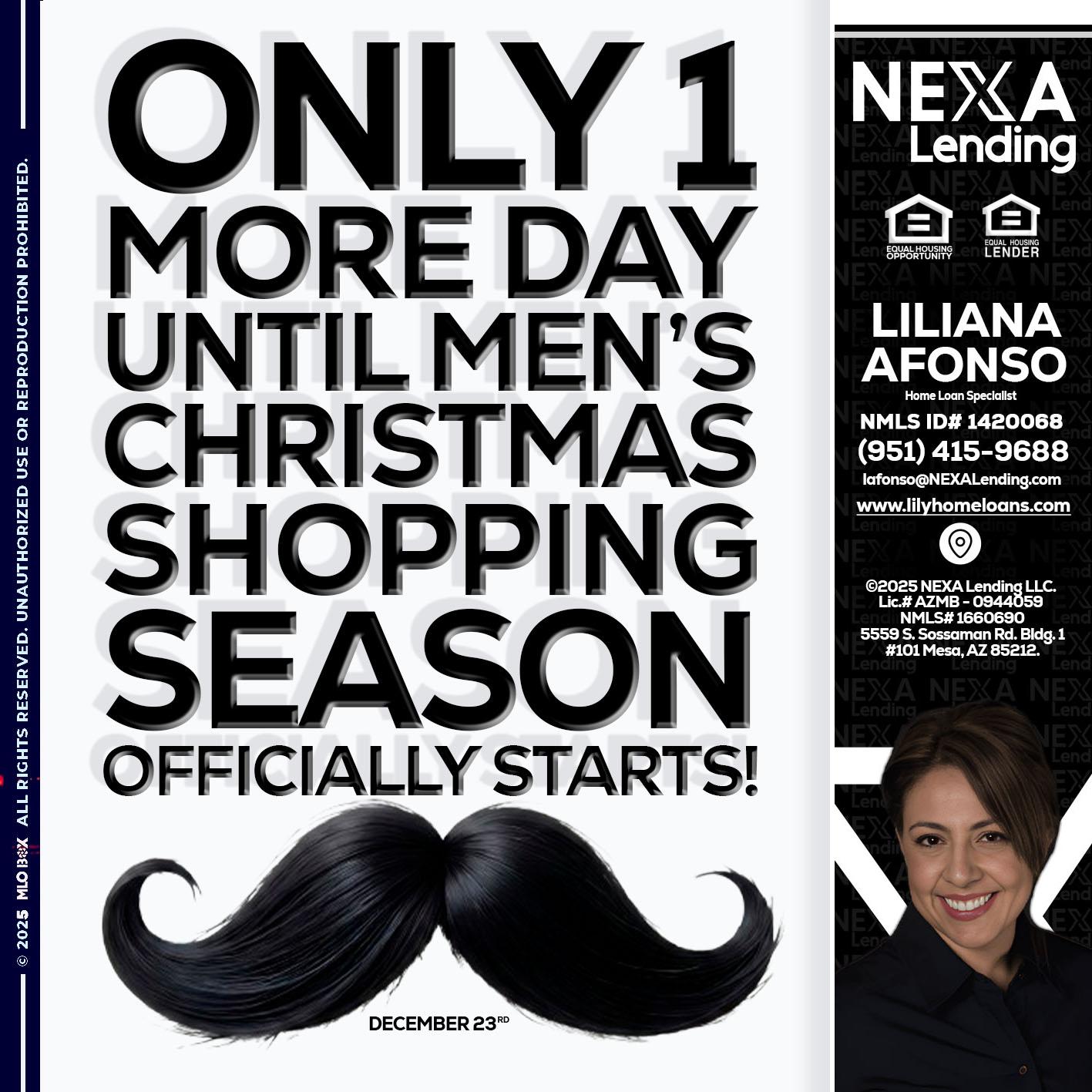 ONLY 1 DAY - Liliana Afonso -Home Loan Specialist