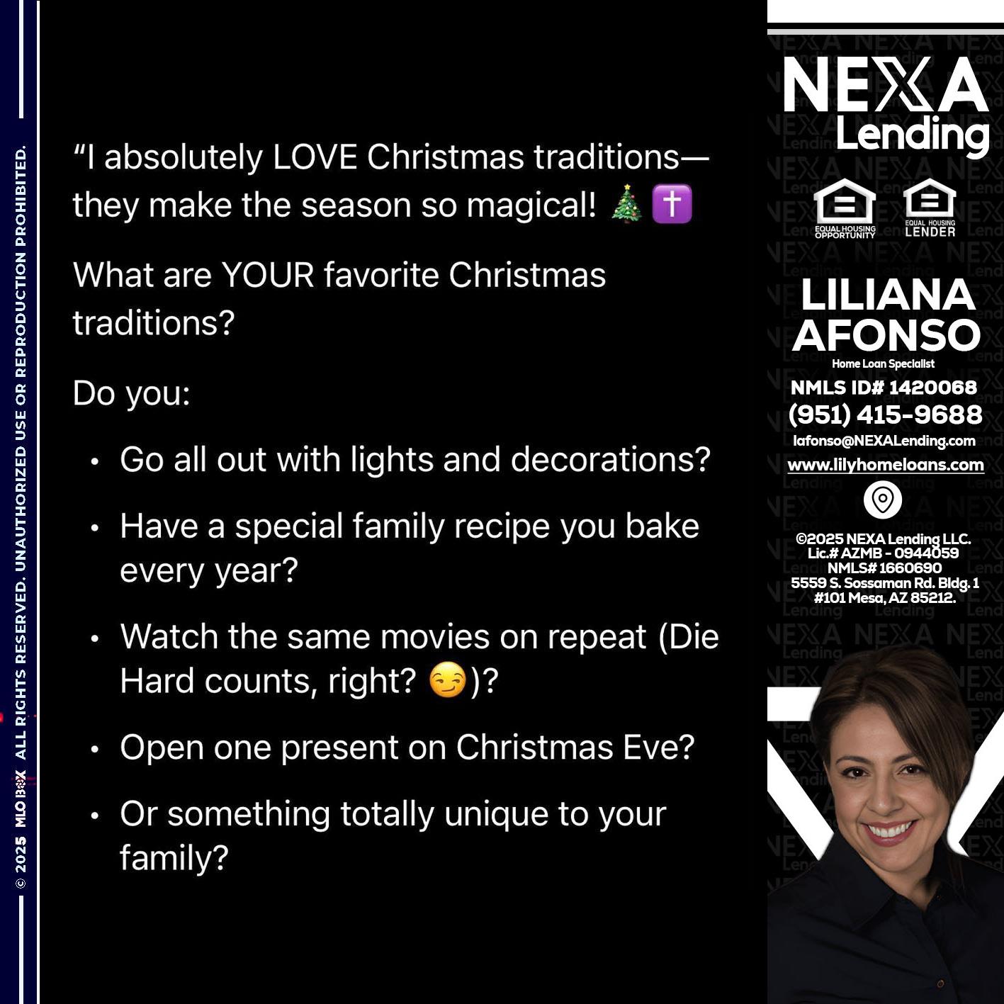 I love christmas - Liliana Afonso -Home Loan Specialist