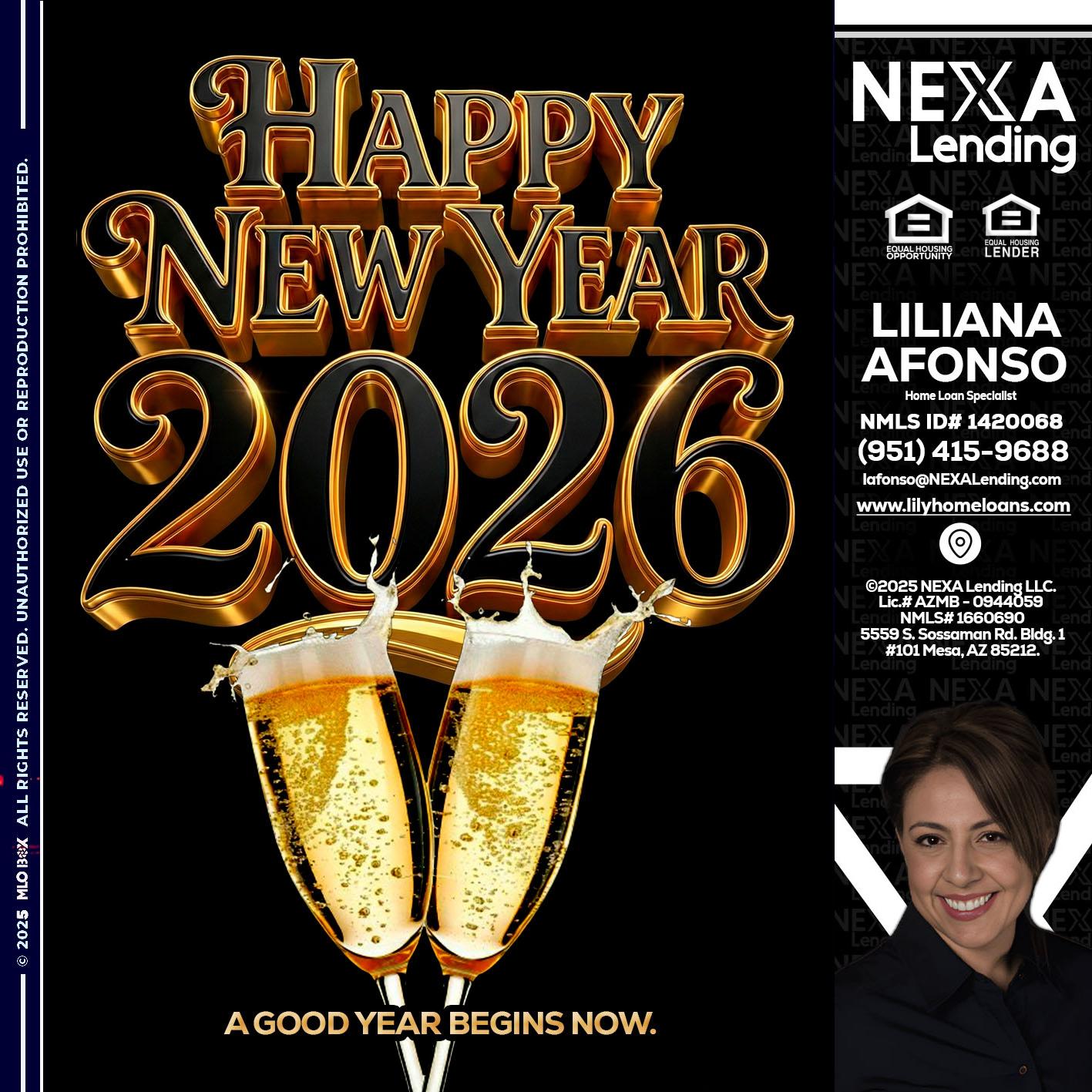 happy new year 2026 - Liliana Afonso -Home Loan Specialist