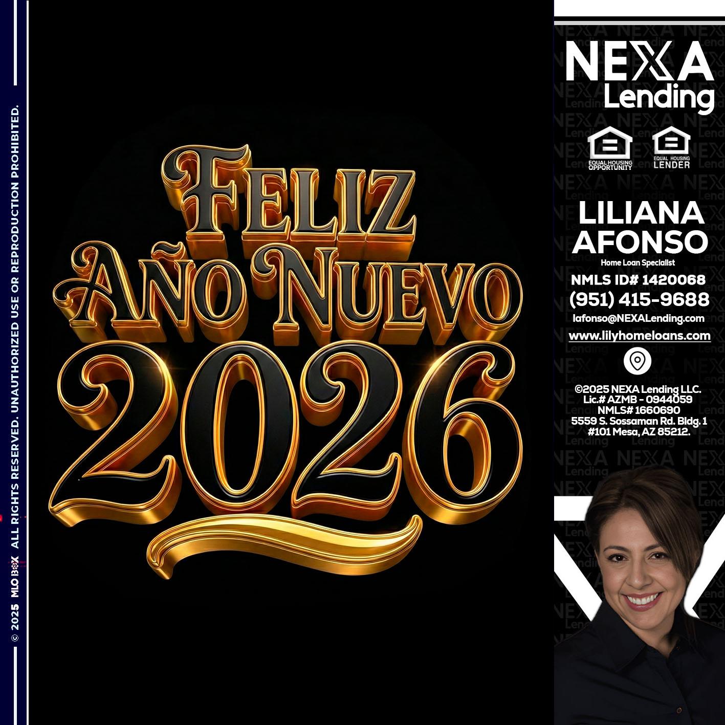 FELIZ año nuevo - Liliana Afonso -Home Loan Specialist