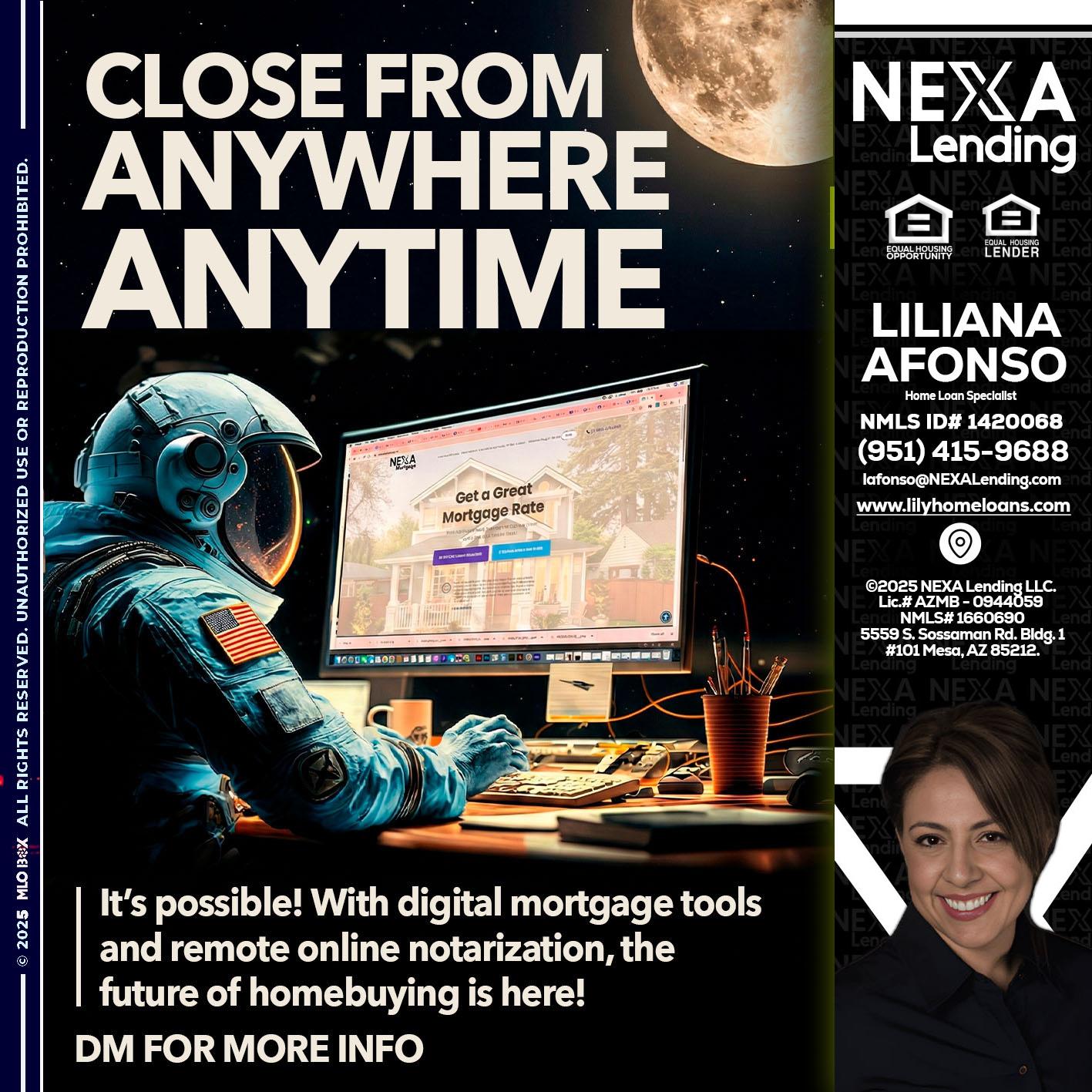 close from - Liliana Afonso -Home Loan Specialist