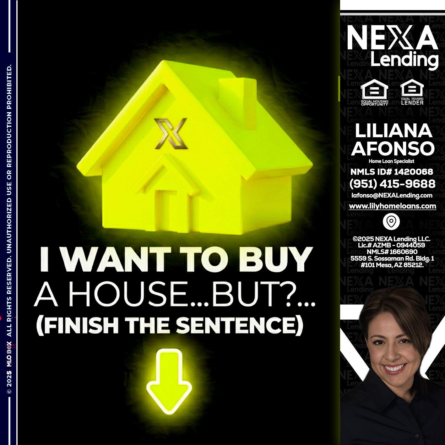 i want to buy - Liliana Afonso -Home Loan Specialist