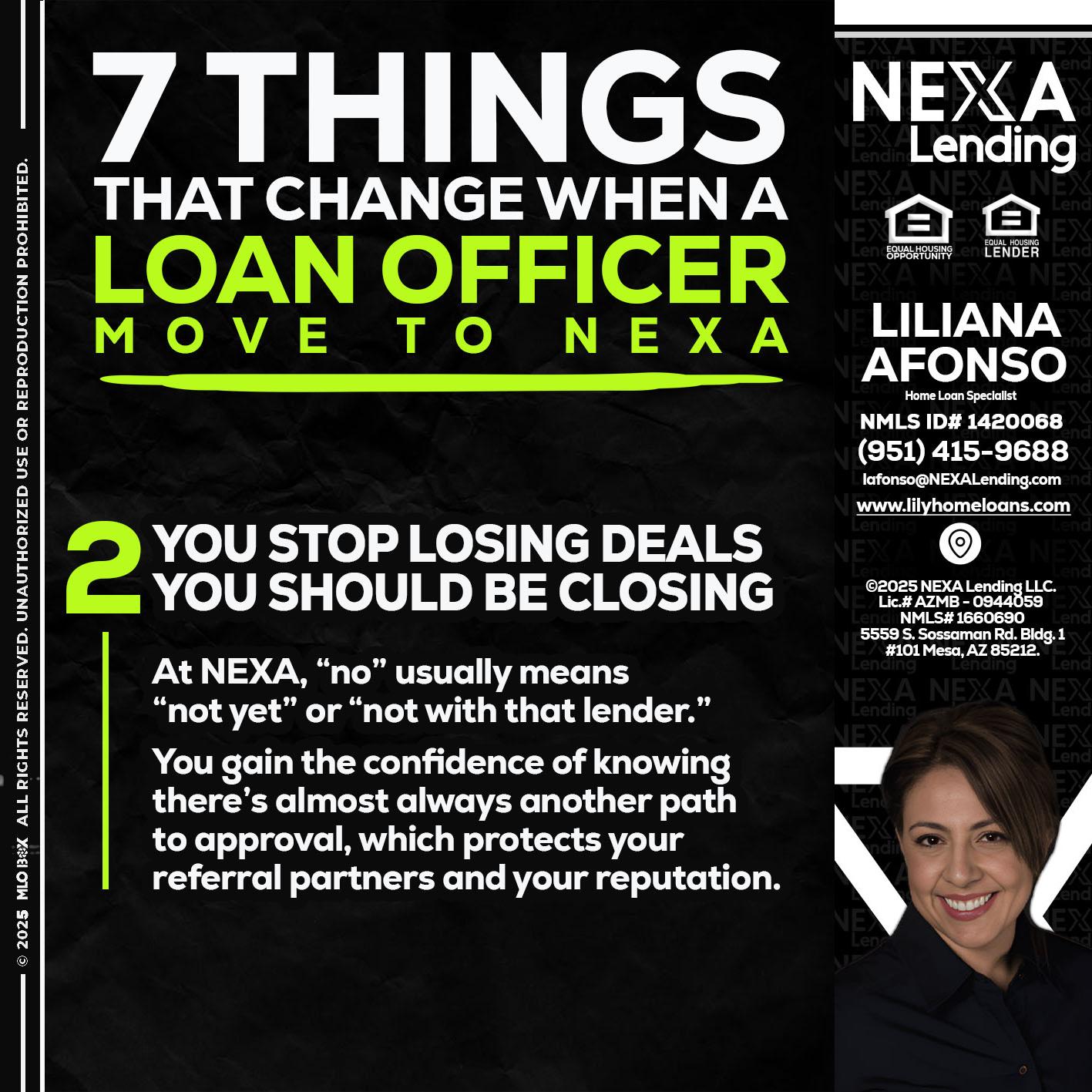 7 THINGS (2) - Liliana Afonso -Home Loan Specialist