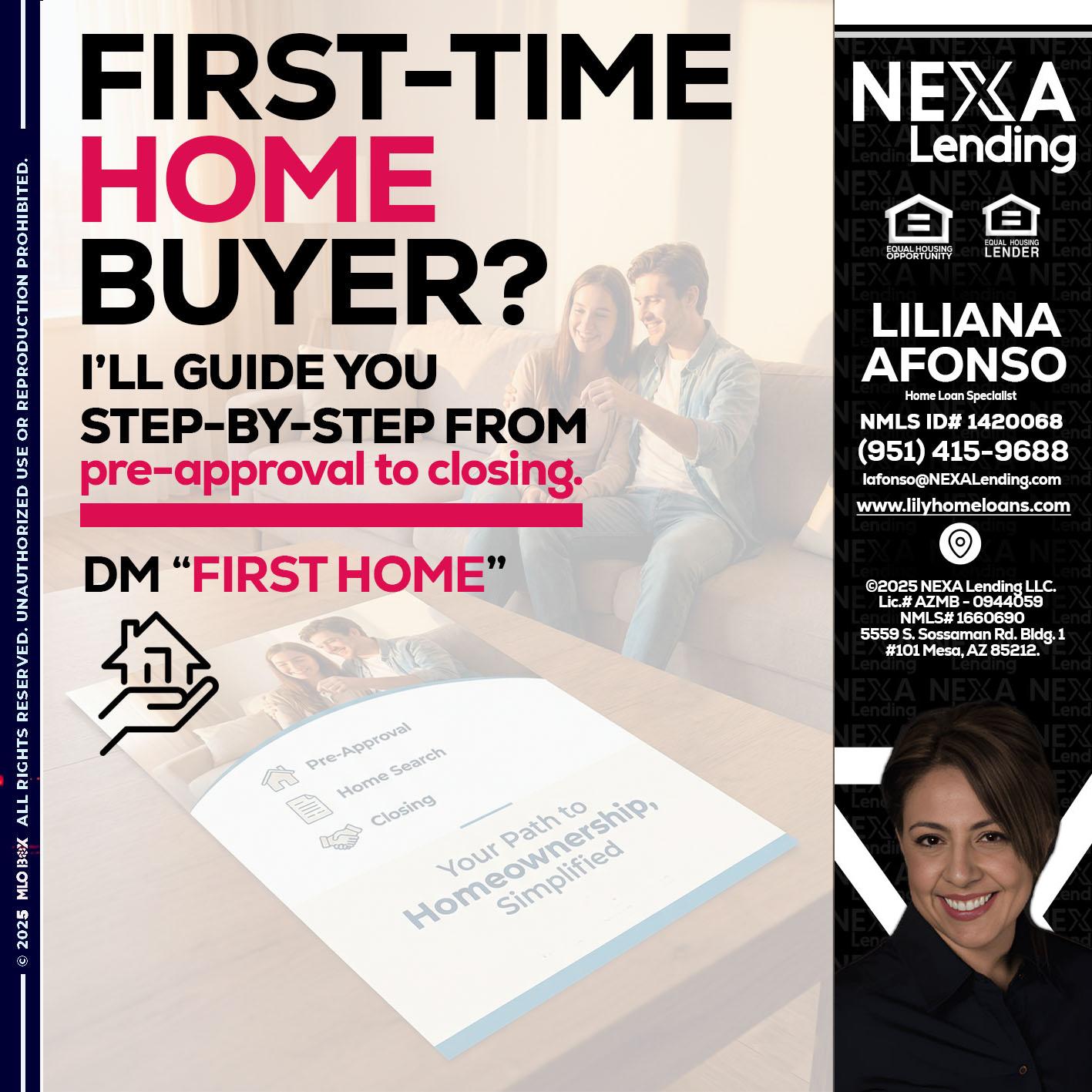 first time home buyer - Liliana Afonso -Home Loan Specialist