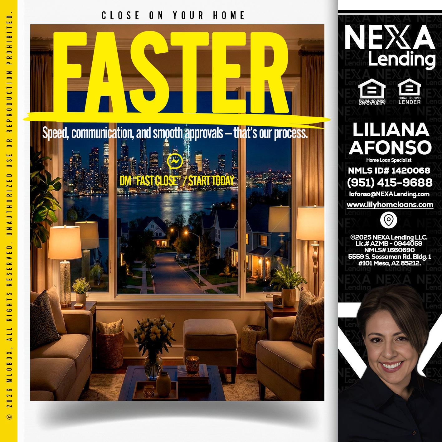 FASTER - Liliana Afonso -Home Loan Specialist