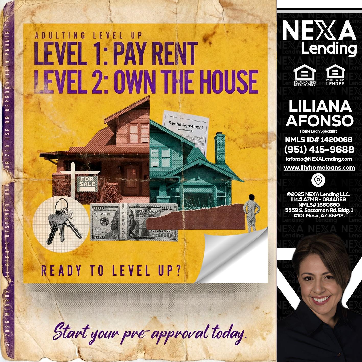 LEVEL 1 - Liliana Afonso -Home Loan Specialist