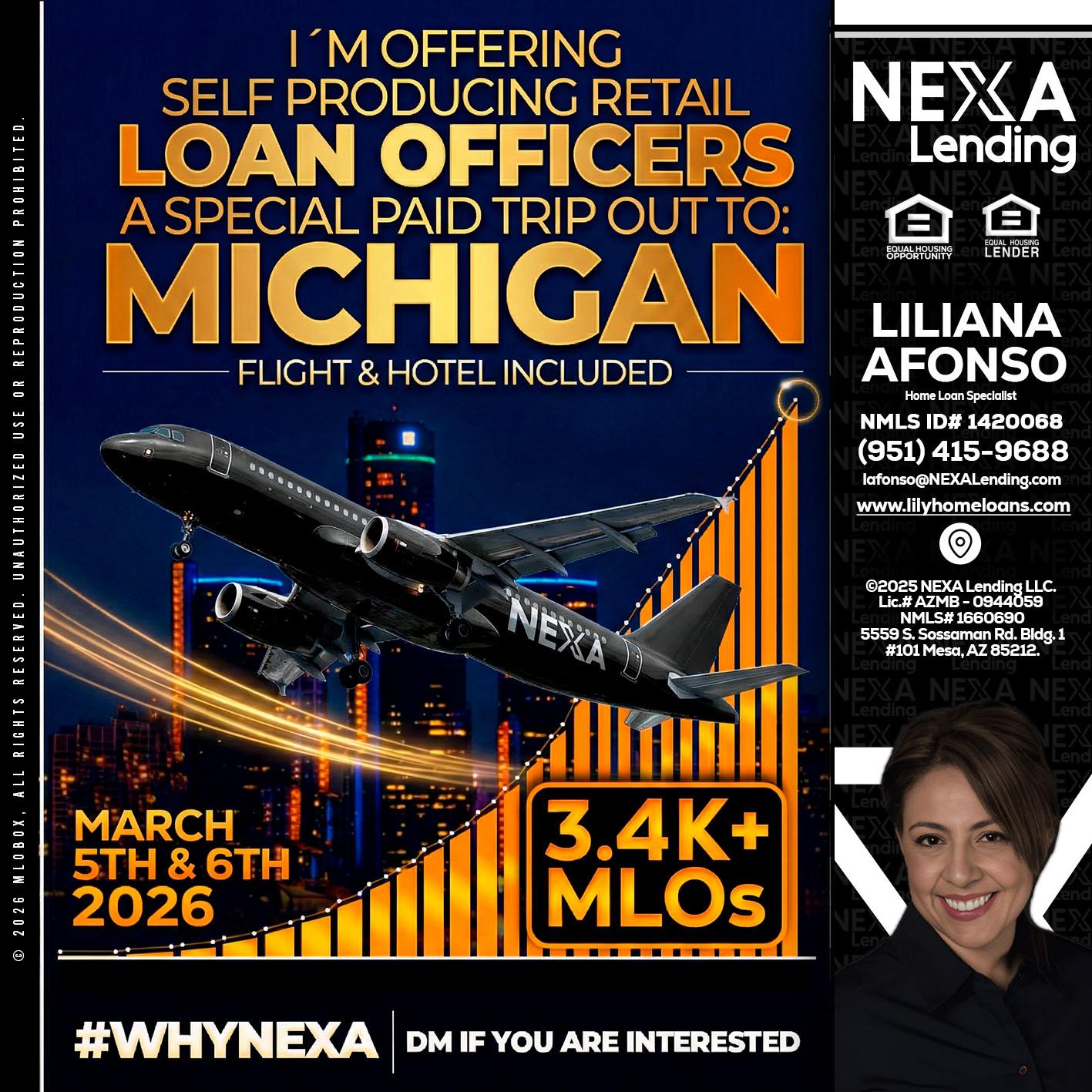 MICHIGAN - Liliana Afonso -Home Loan Specialist