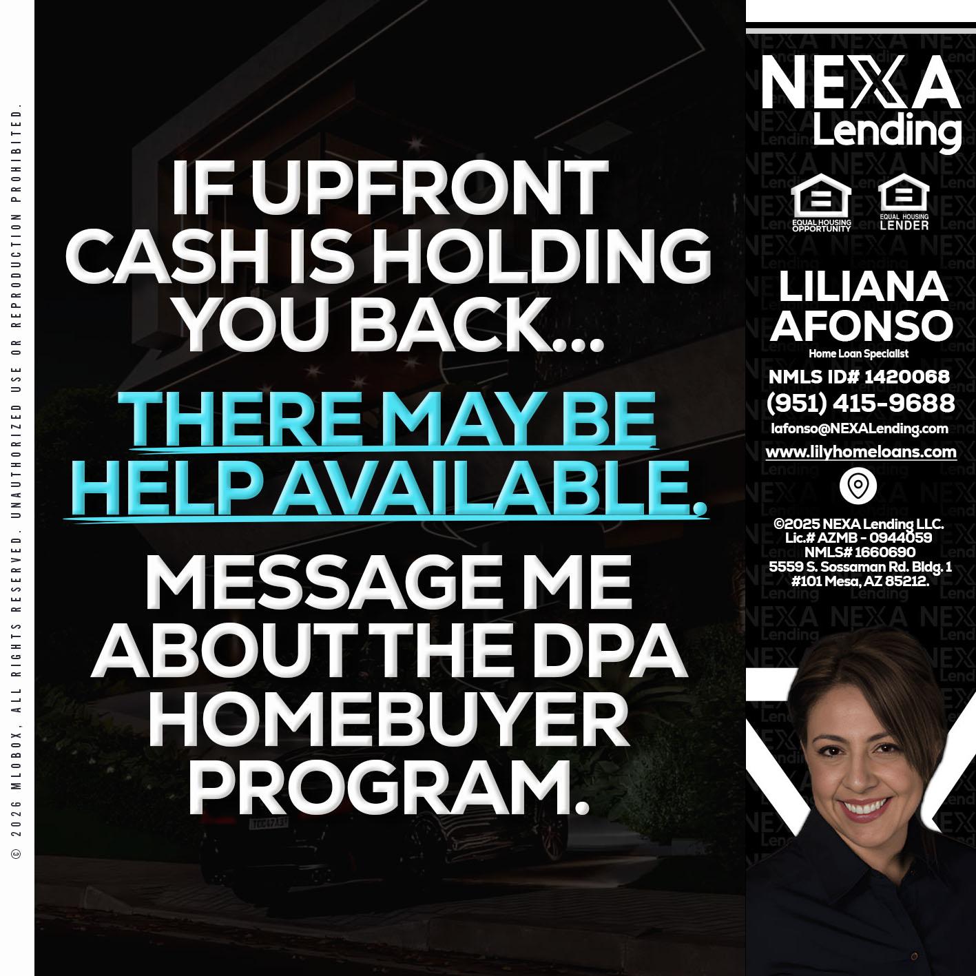 IF UPFRONT - Liliana Afonso -Home Loan Specialist