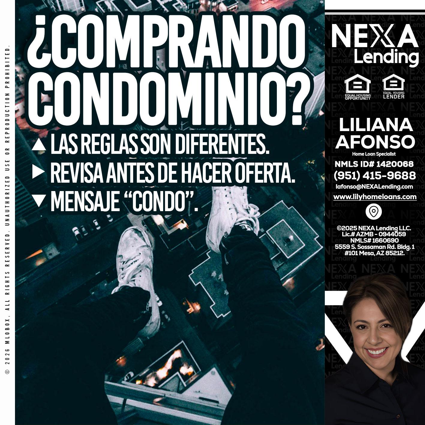 COMPRANDO CONDOMINIO? - Liliana Afonso -Home Loan Specialist