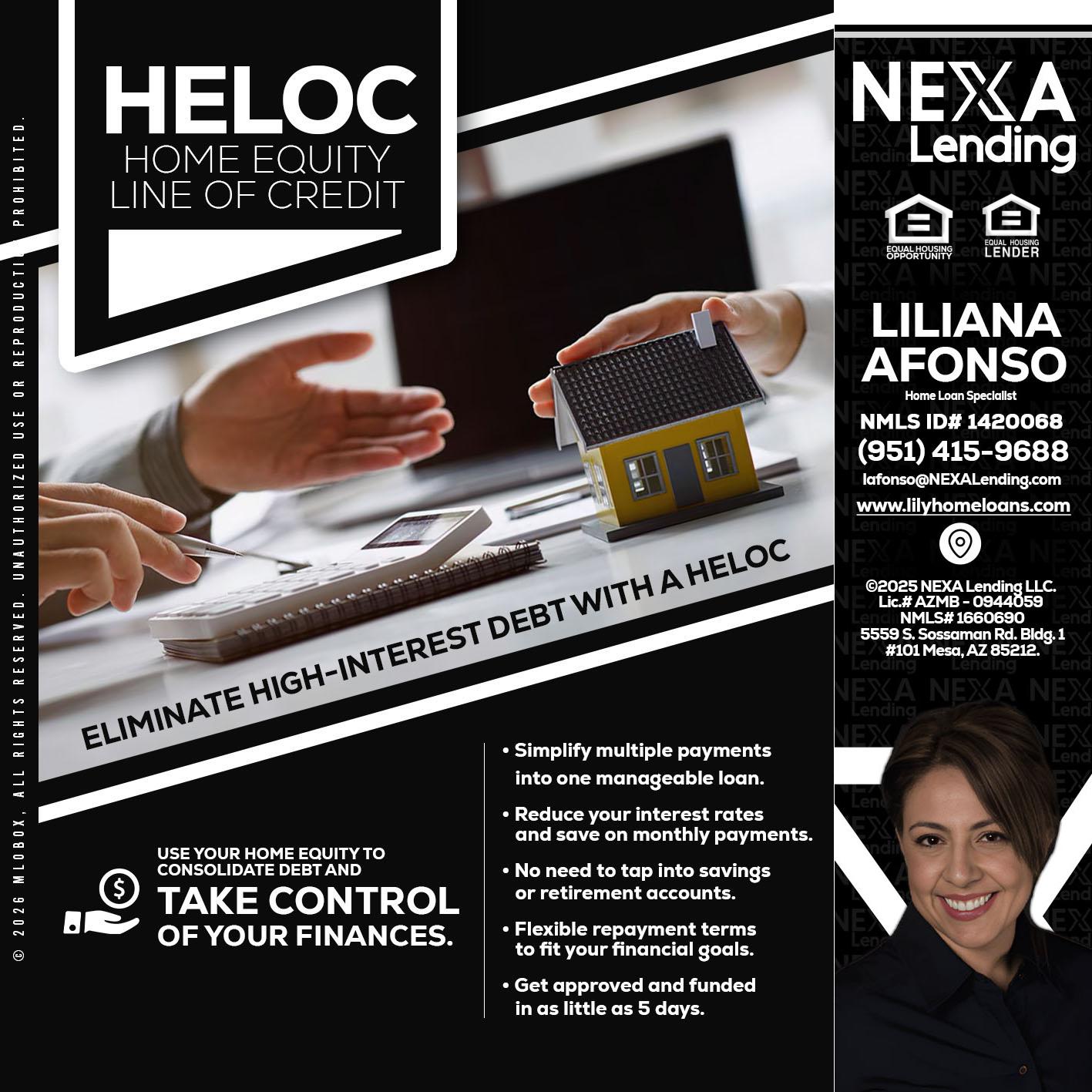 HELOC - Liliana Afonso -Home Loan Specialist
