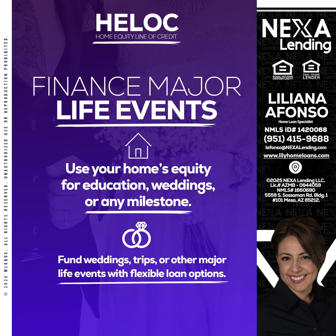 HELOC - Liliana Afonso -Home Loan Specialist