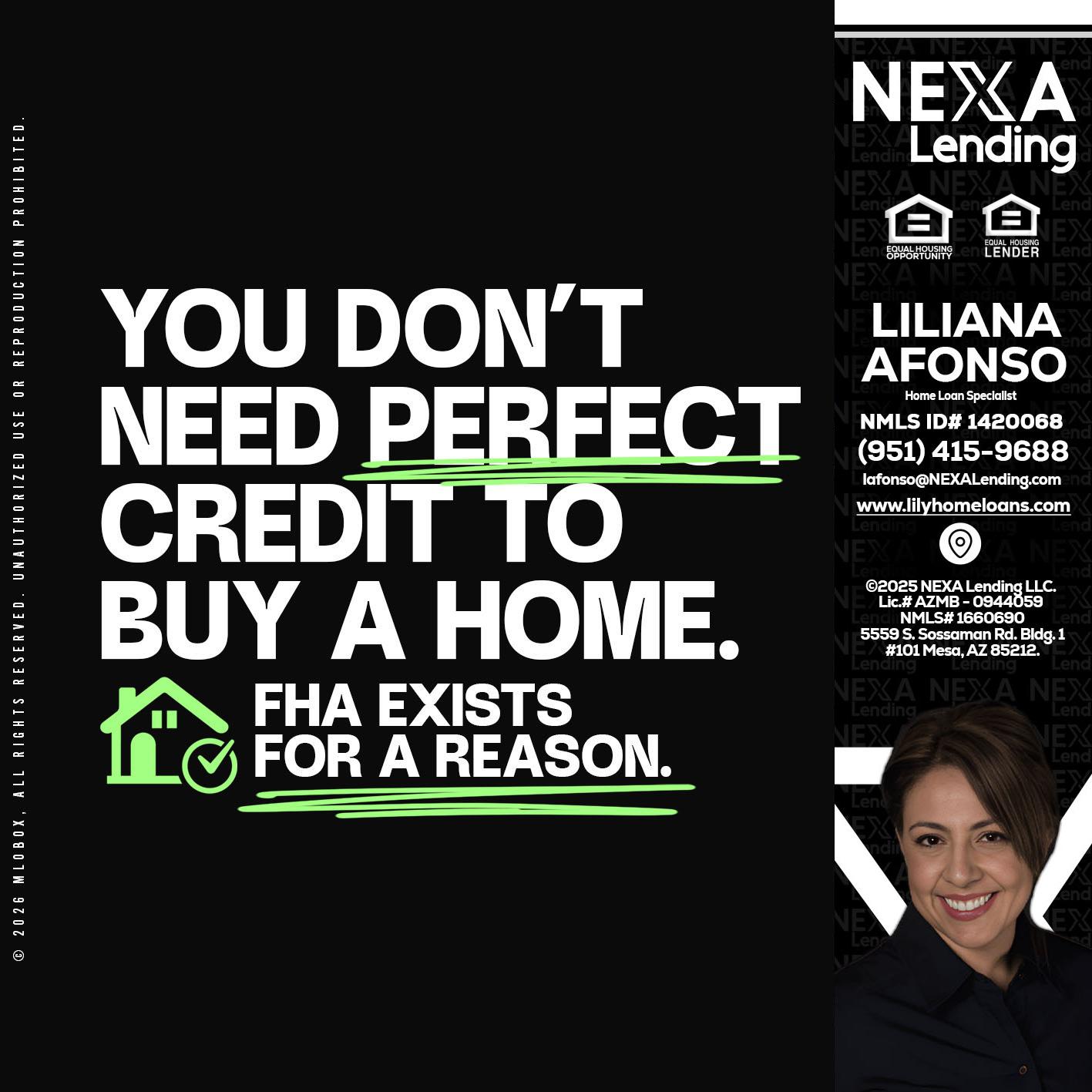 you don't need - Liliana Afonso -Home Loan Specialist