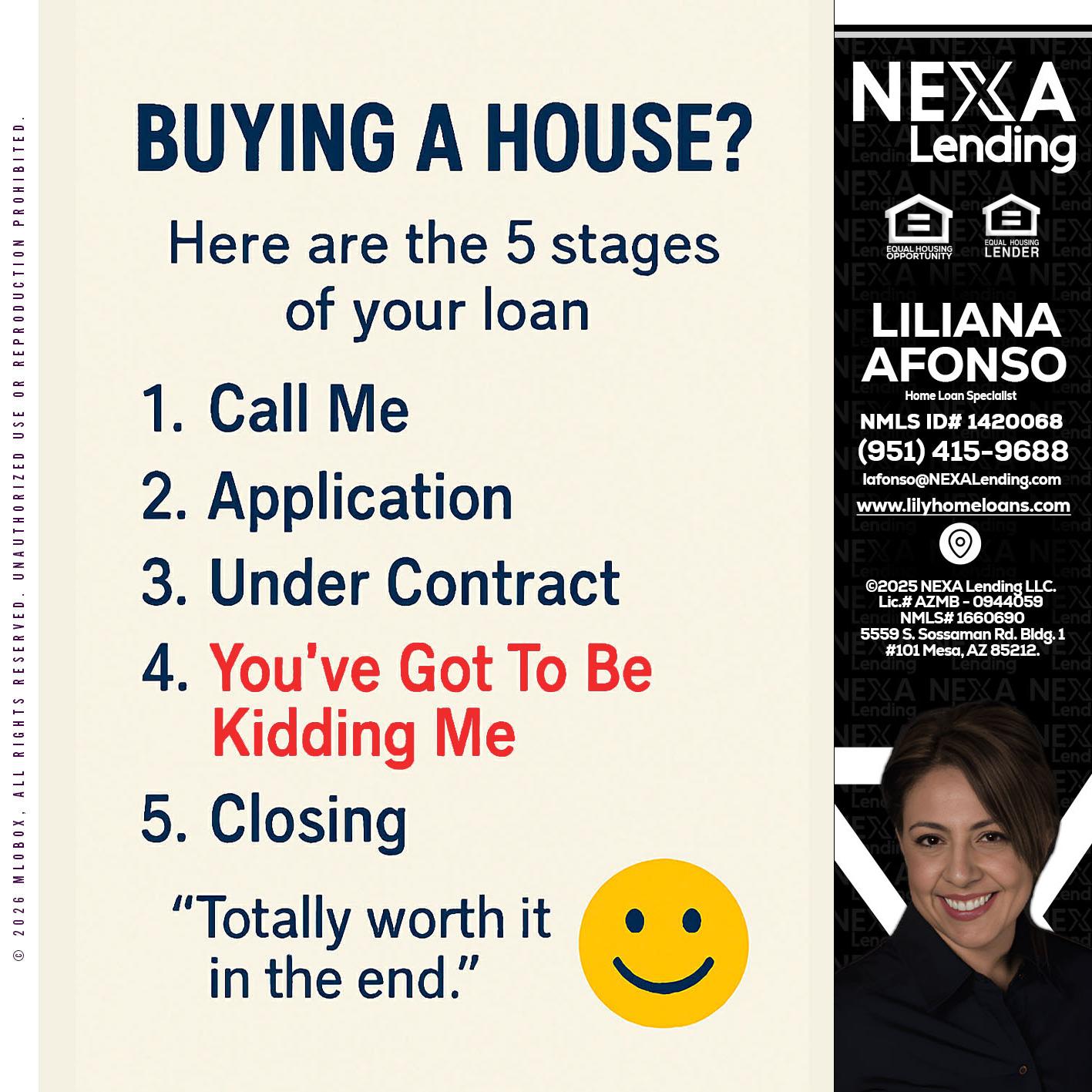 BUYING A HOUSE - Liliana Afonso -Home Loan Specialist
