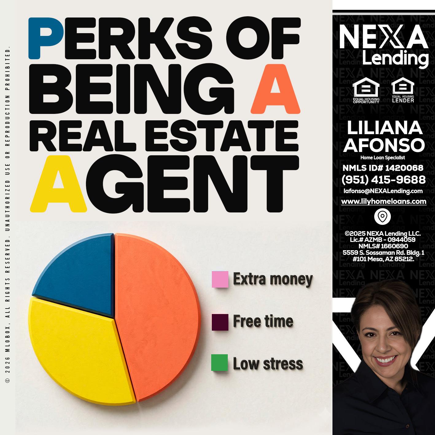 PERKS OF BEING - Liliana Afonso -Home Loan Specialist