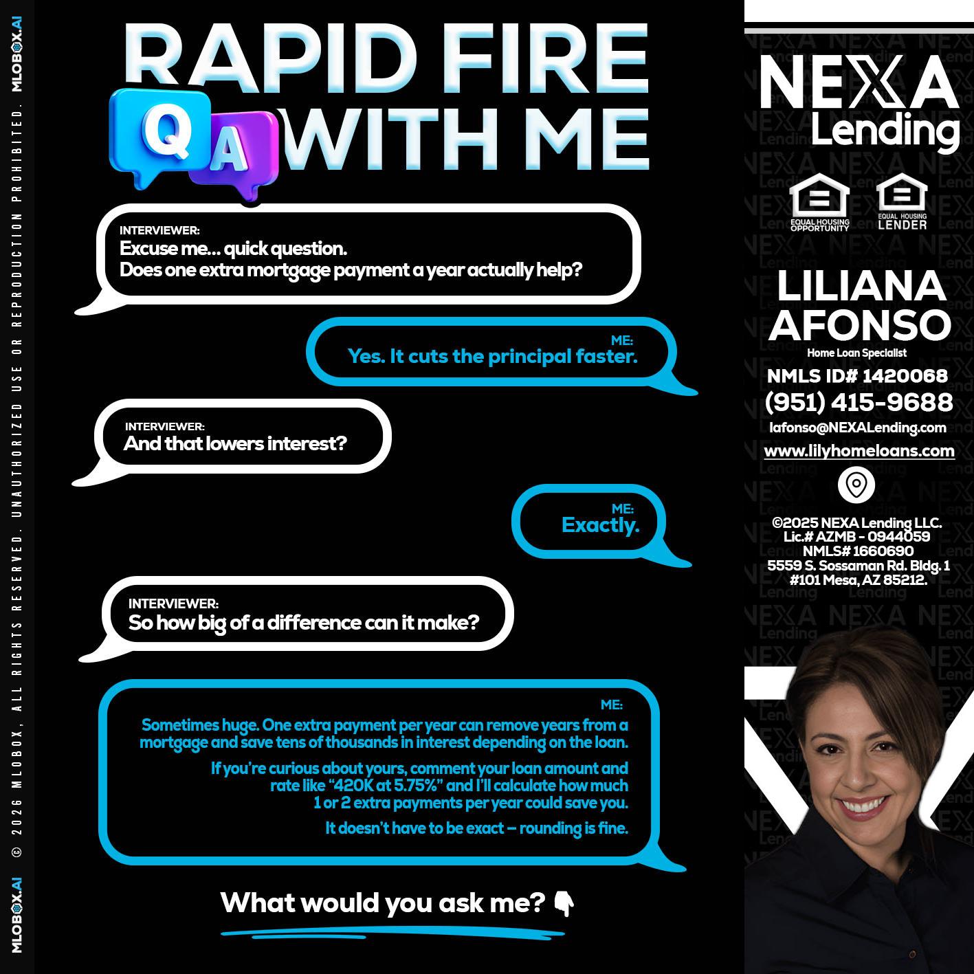 RAPID Q&A - Liliana Afonso -Home Loan Specialist