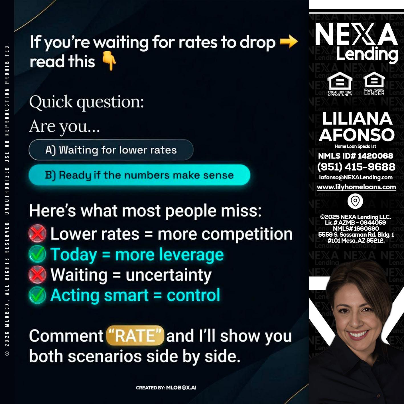 IF YOU ARE - Liliana Afonso -Home Loan Specialist