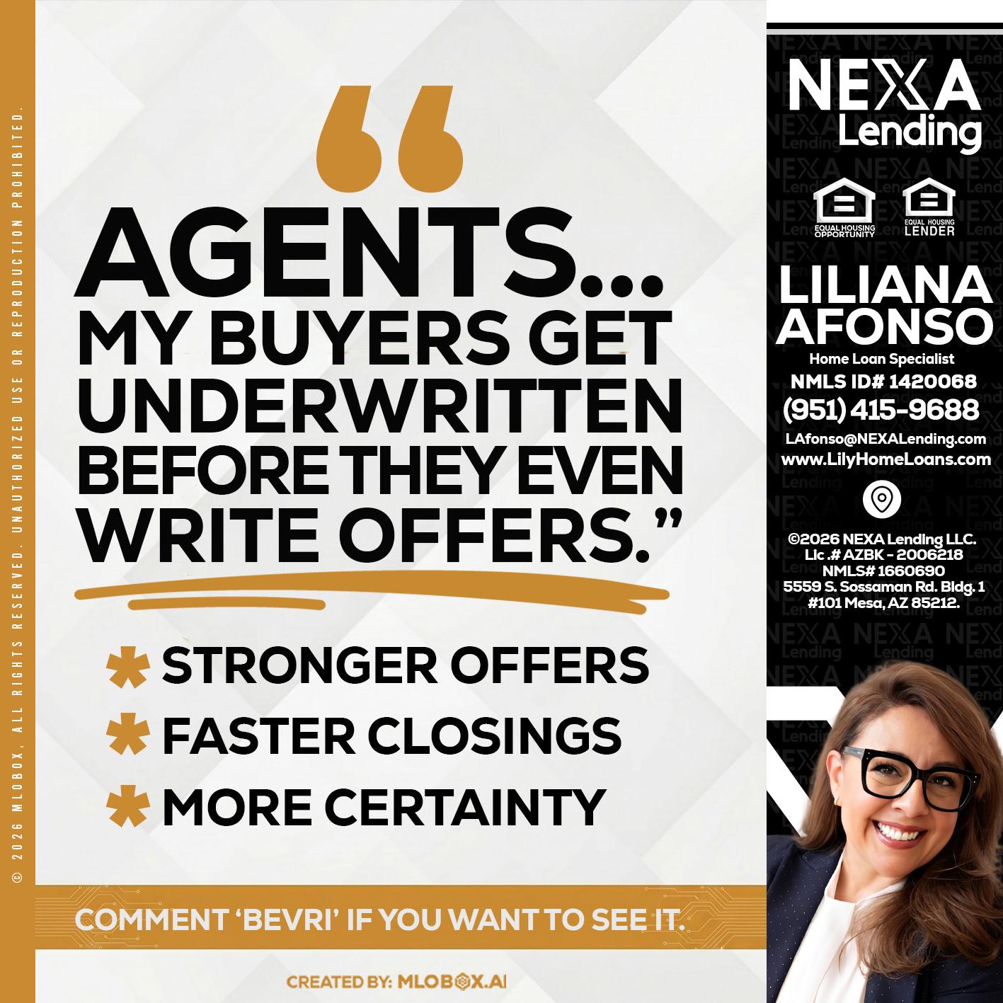 agents - Liliana Afonso -Home Loan Specialist