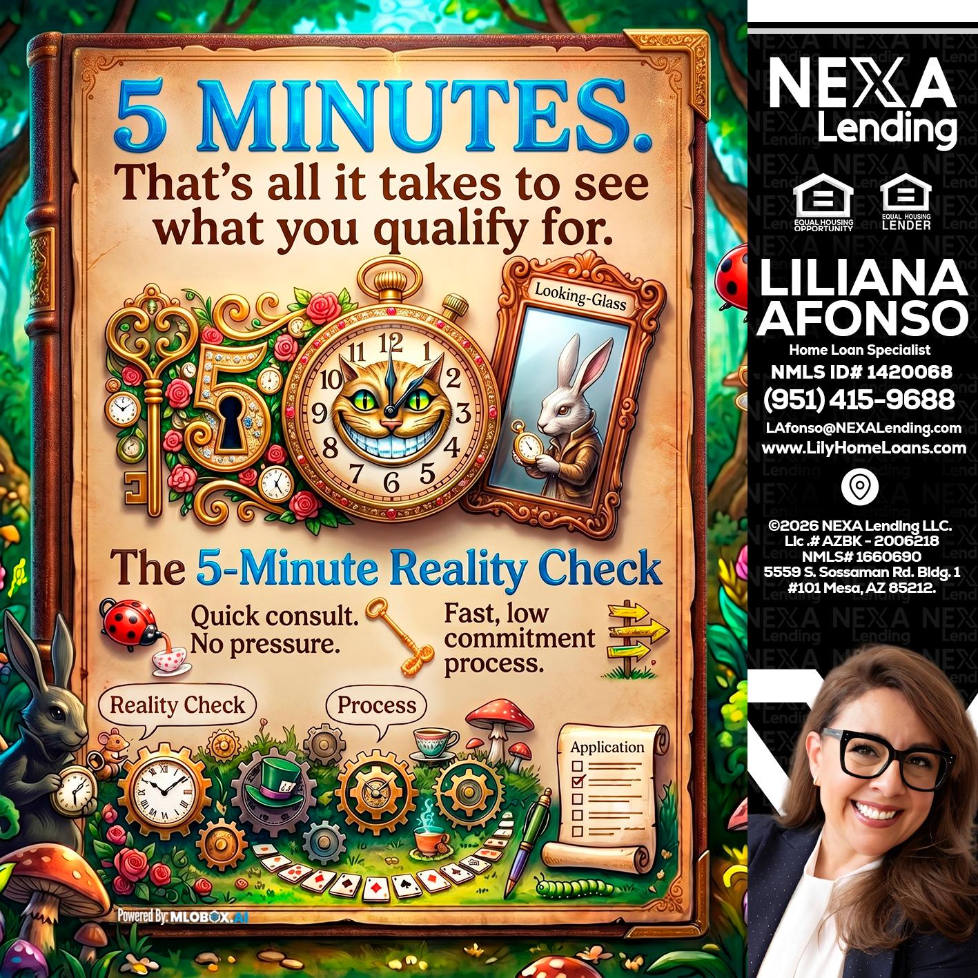 Reality Check! - Liliana Afonso -Home Loan Specialist