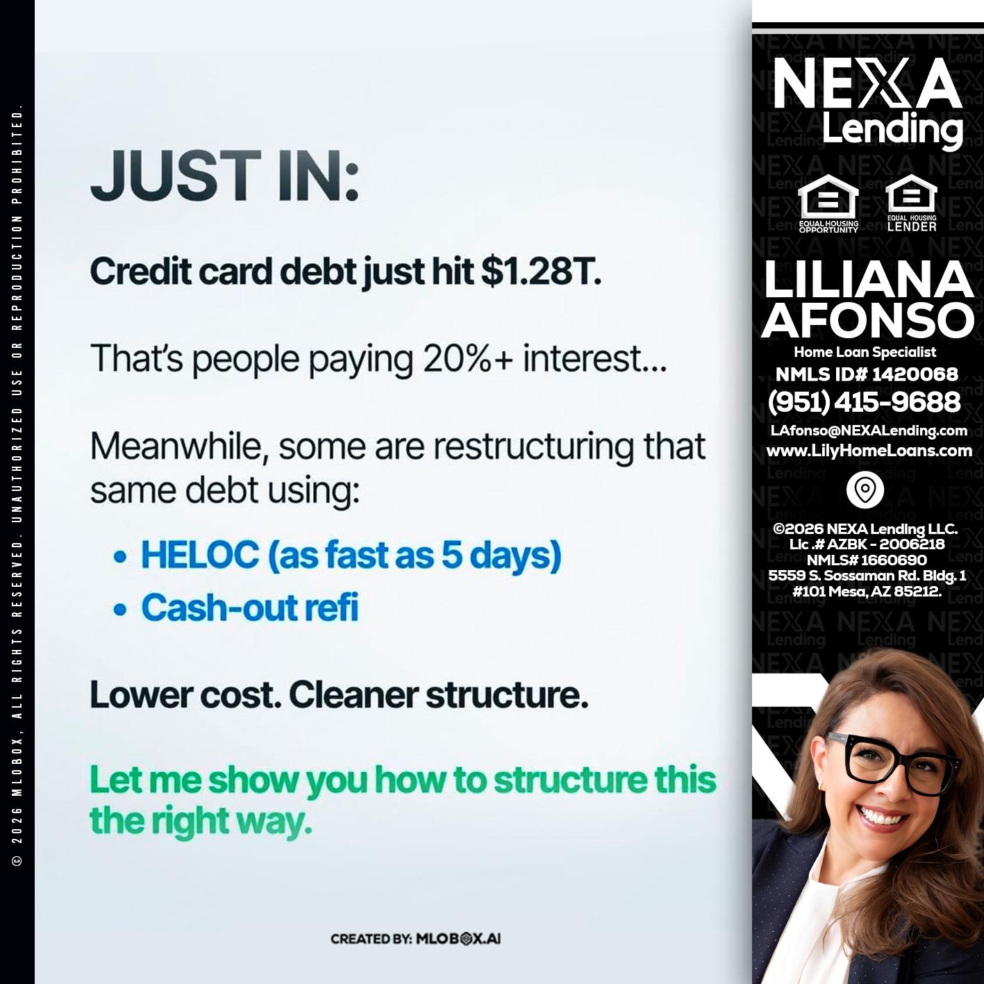 JUST IN - Liliana Afonso -Home Loan Specialist