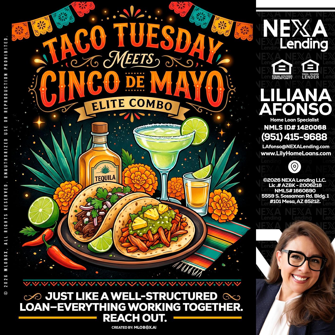 TACO TUESDAY - Liliana Afonso -Home Loan Specialist