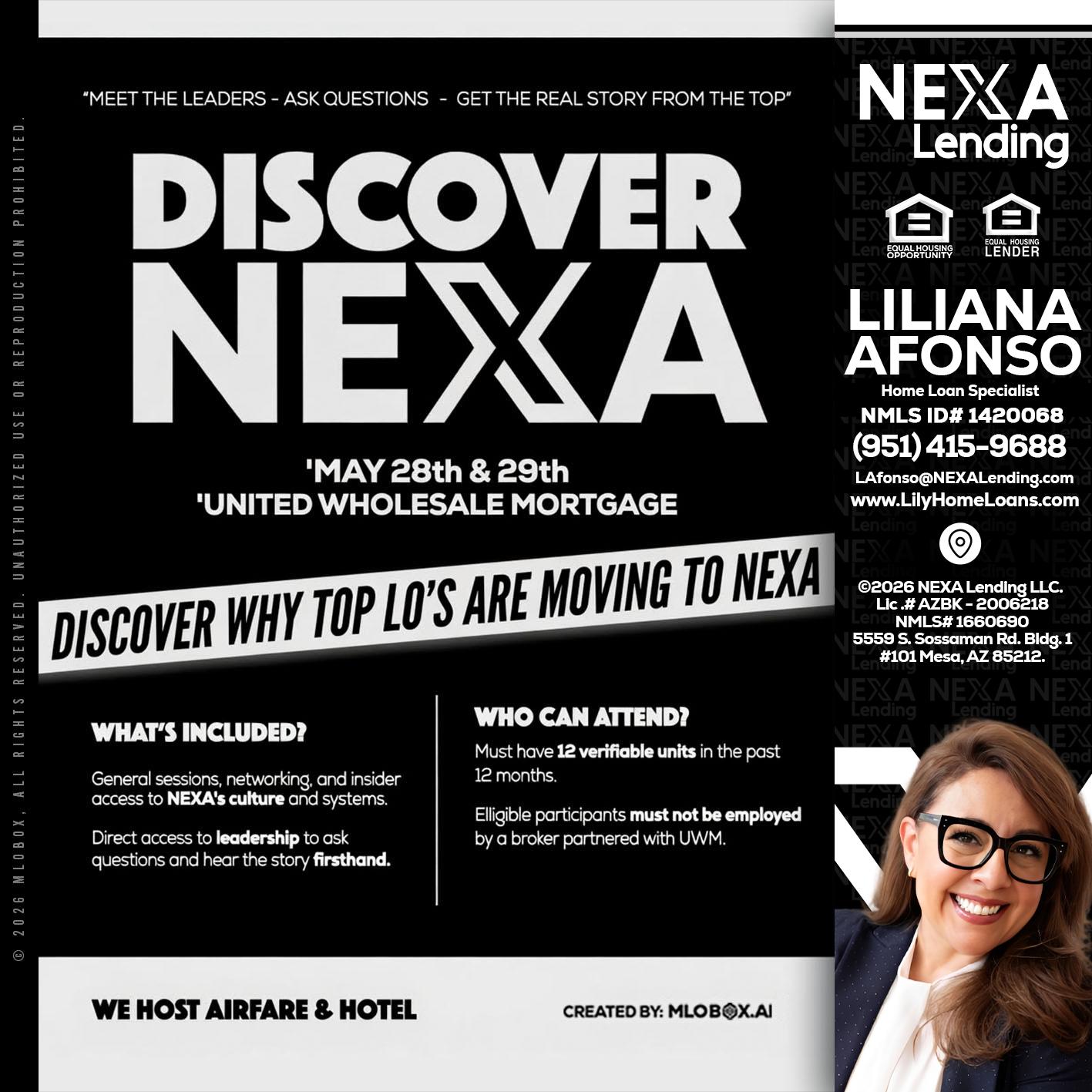 DISCOVER NEXA - Liliana Afonso -Home Loan Specialist