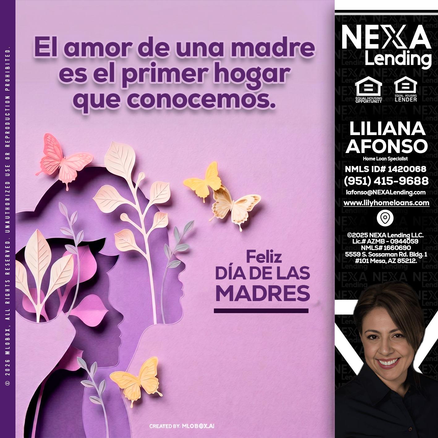 el amor de una madre - Liliana Afonso -Home Loan Specialist