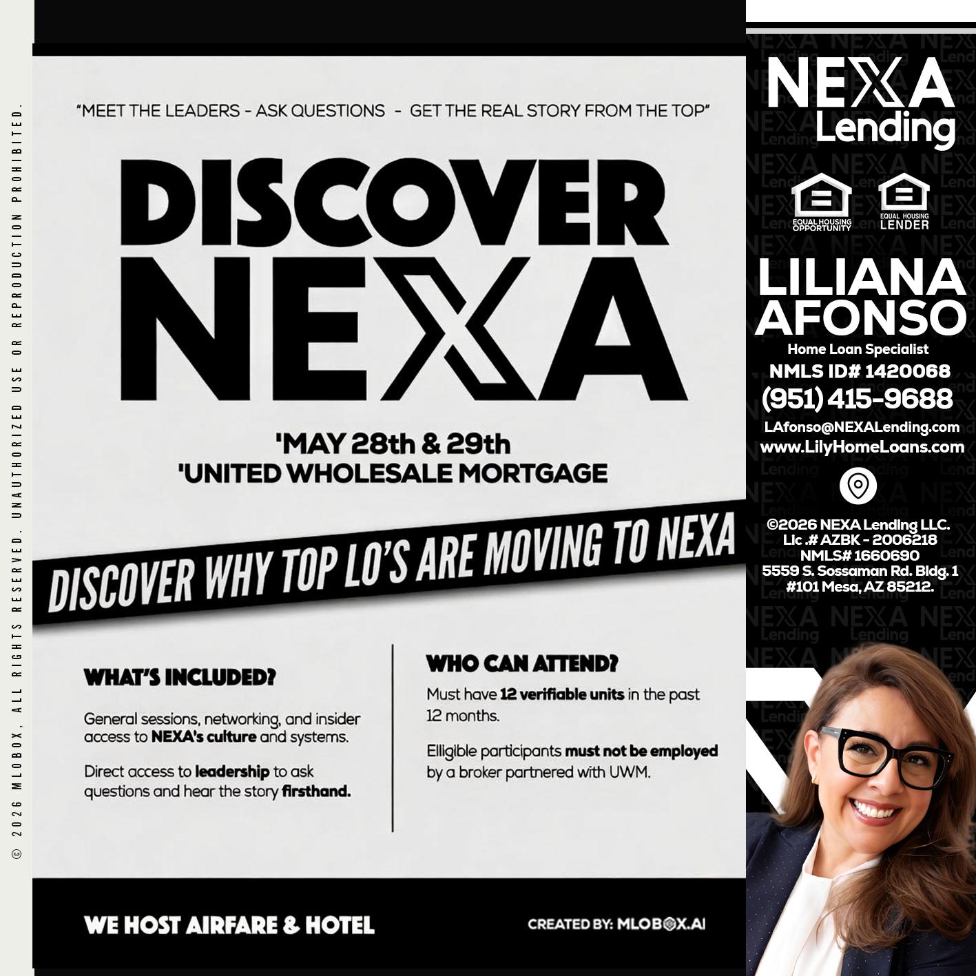 DISCOVER NEXA - Liliana Afonso -Home Loan Specialist