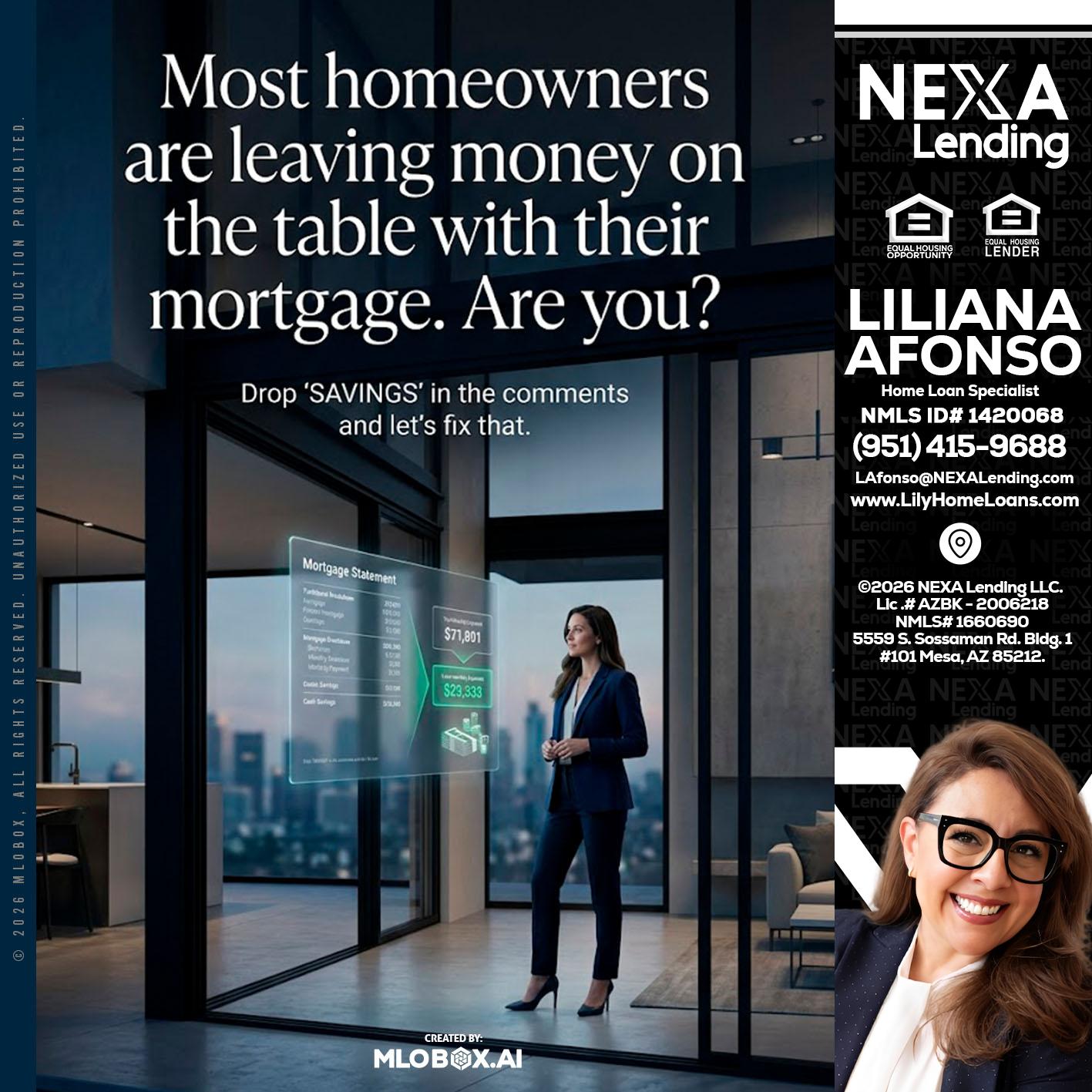 MOST OWNERS - Liliana Afonso -Home Loan Specialist