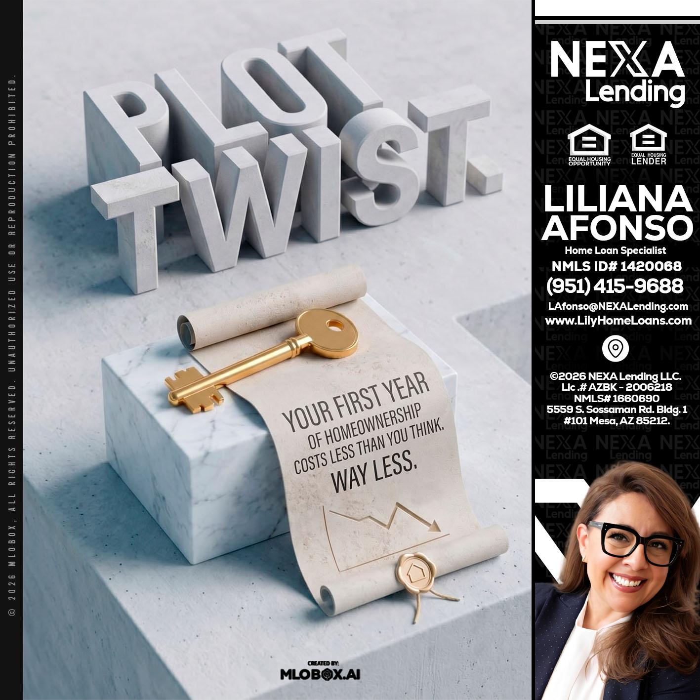 PLOT TWIST - Liliana Afonso -Home Loan Specialist
