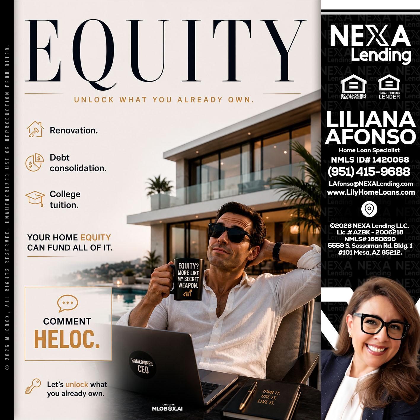 EQUITY - Liliana Afonso -Home Loan Specialist